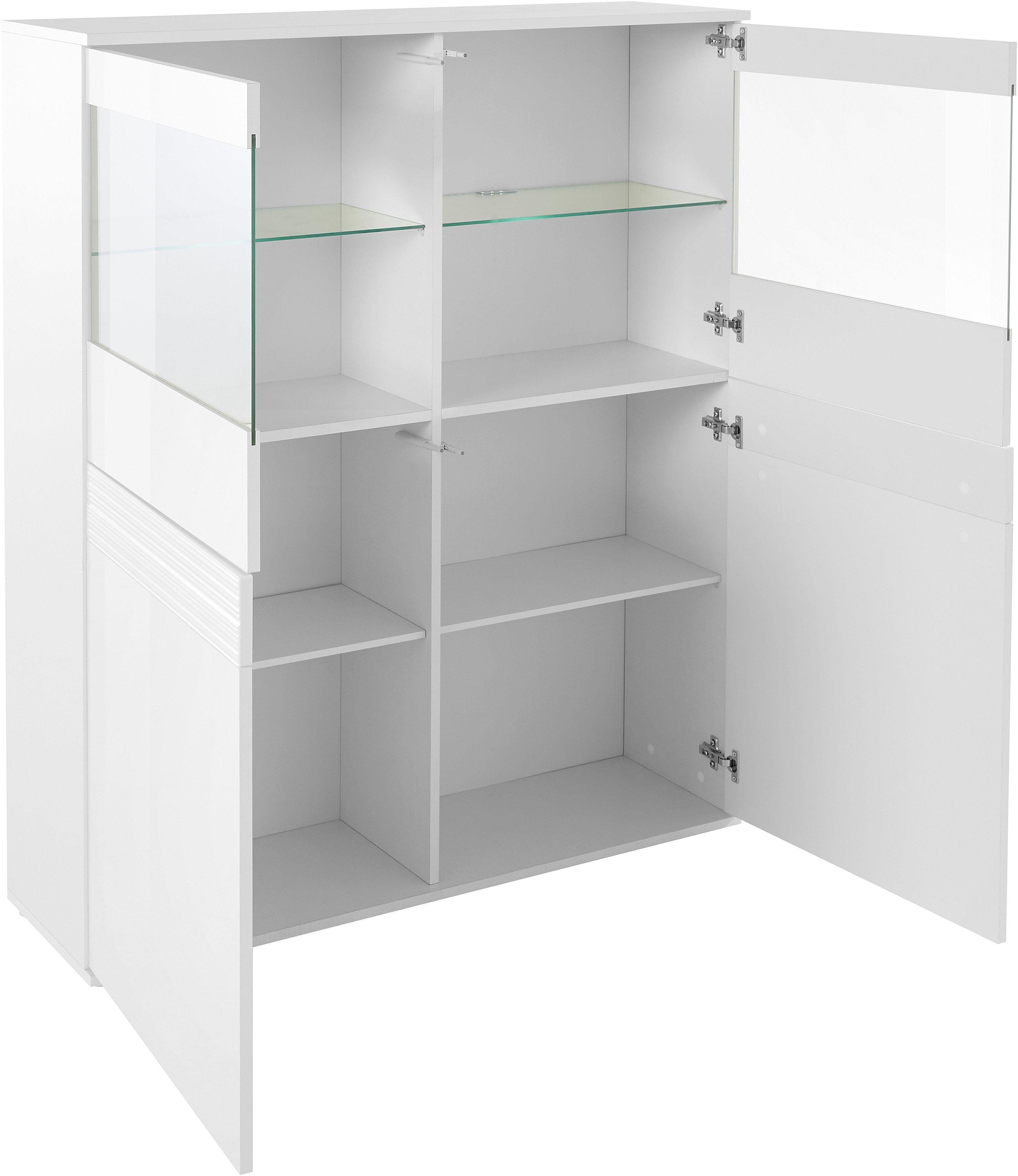 borchardt Möbel Vitrinekast Florence Hoogte 125 cm