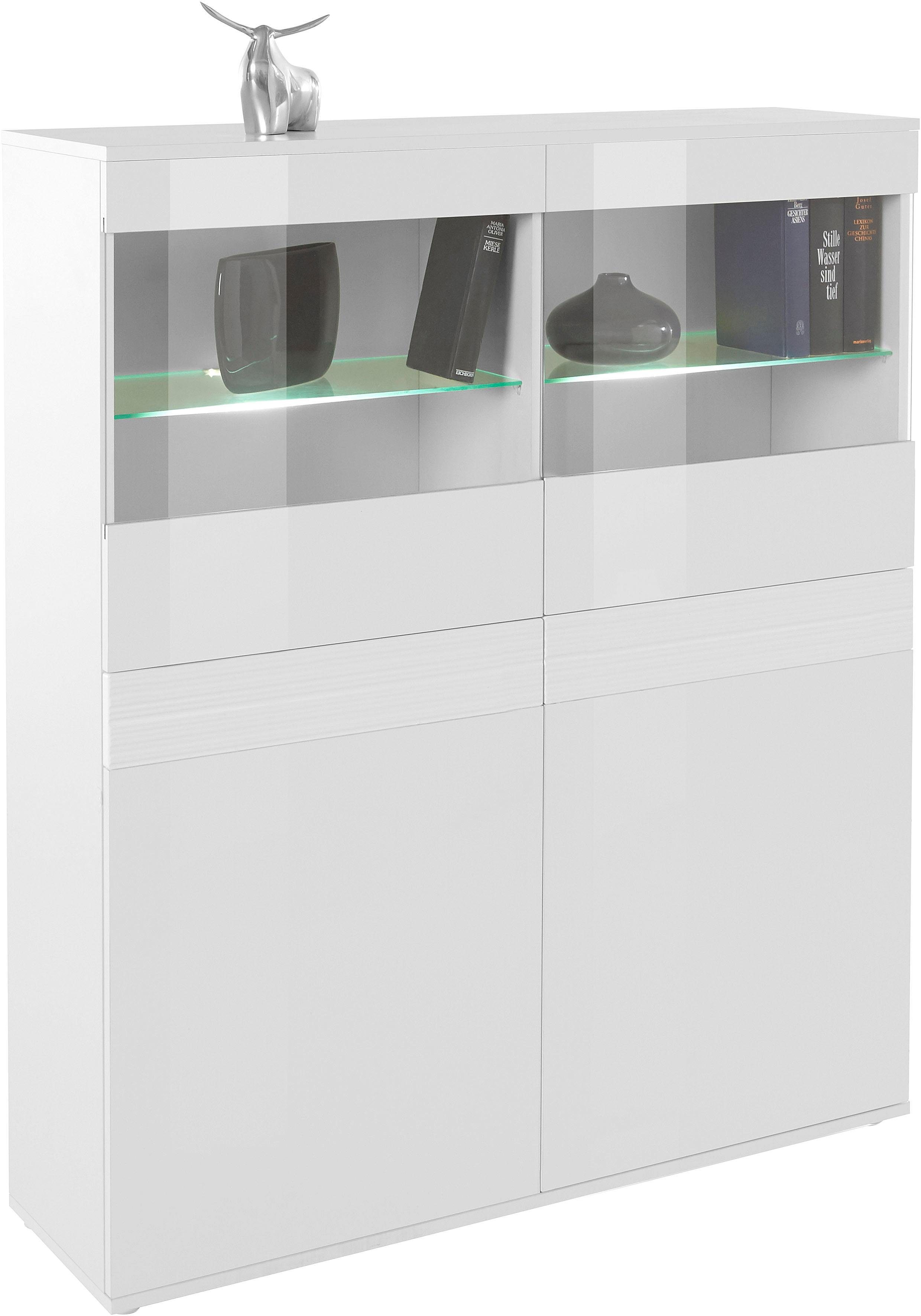 borchardt Möbel Vitrinekast Florence Hoogte 125 cm