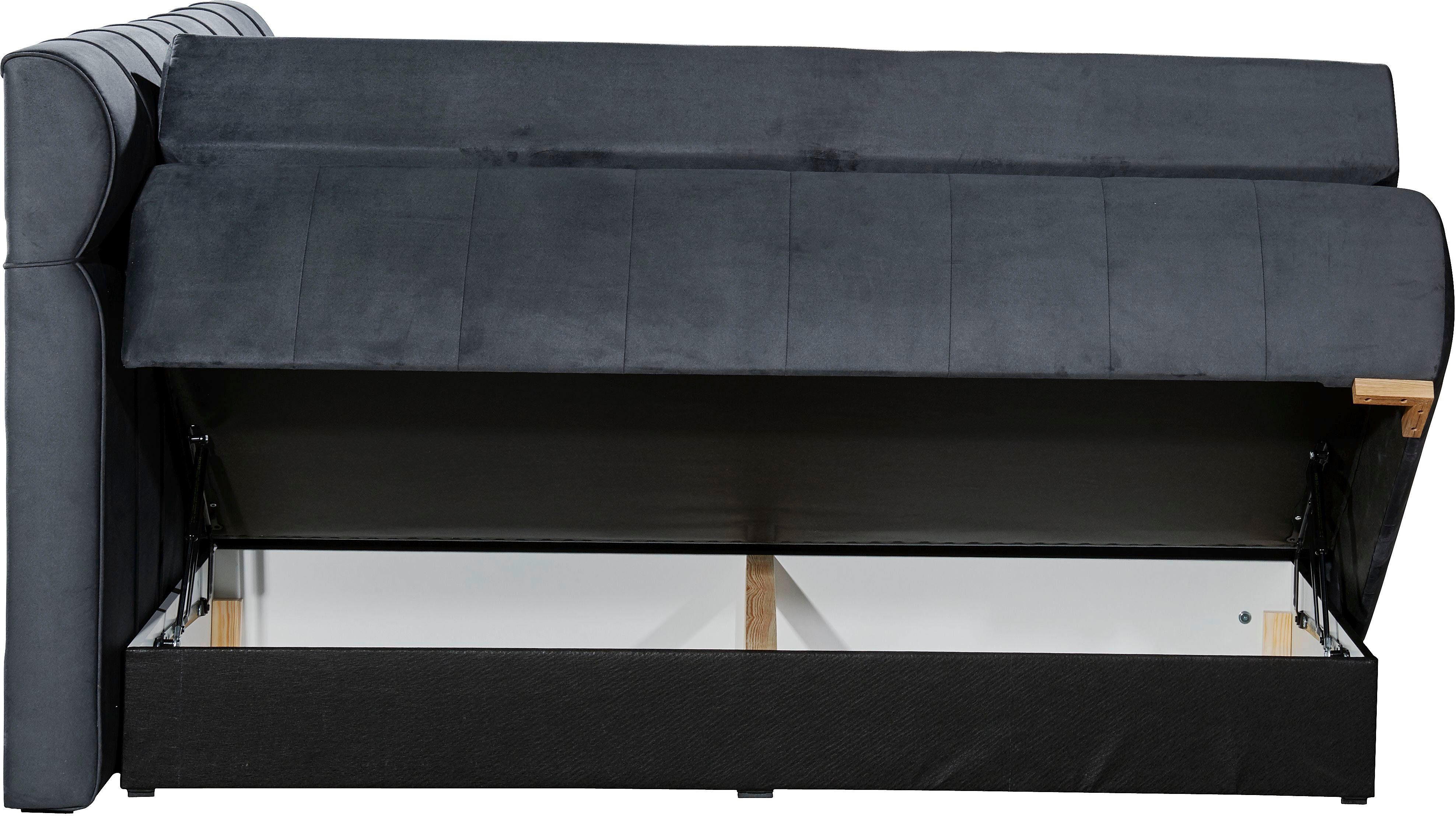 Places of Style Boxspring Felicia in h4, incl. matrastopper en bedbox