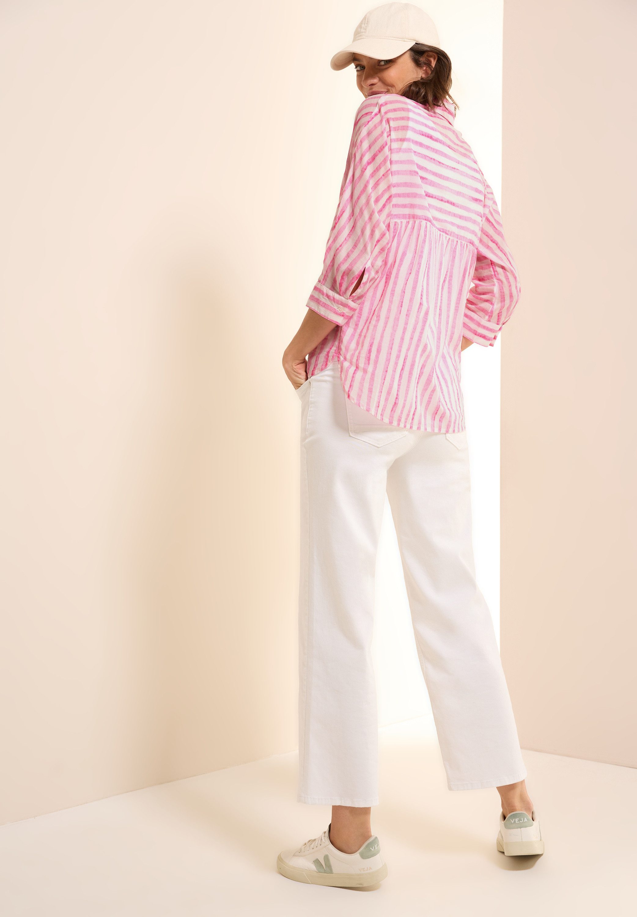 Cecil Overhemdblouse met streepdessin