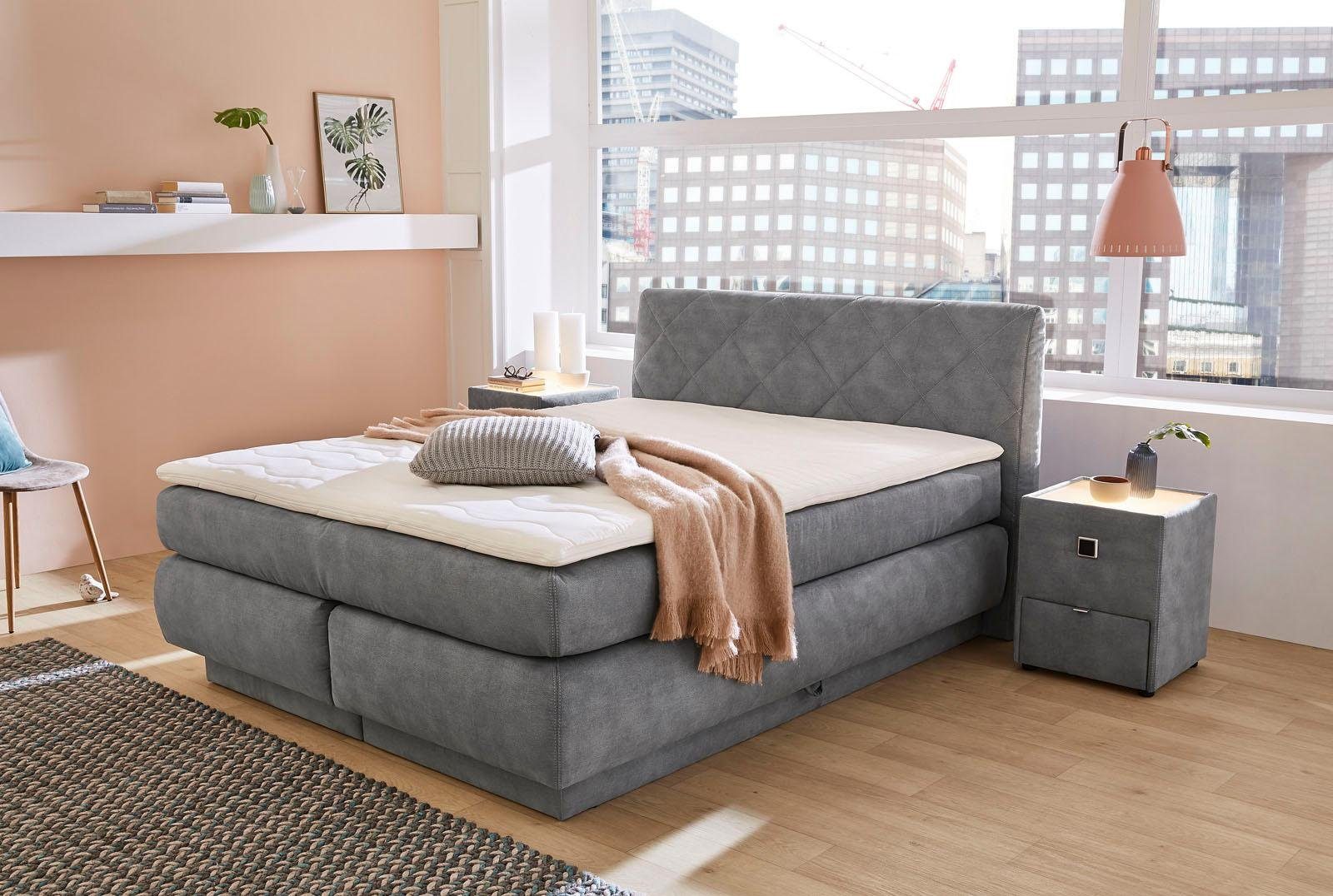 Jockenhöfer Gruppe Boxspring Annika met bedkist en topmatras van koudschuim