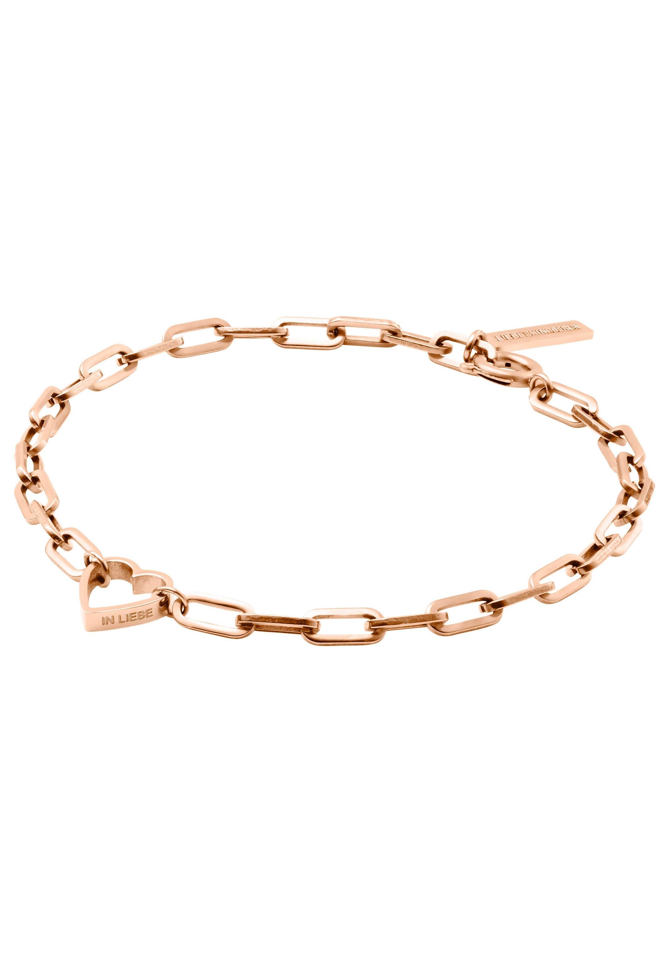 Liebeskind Berlin Edelstalen armband LJ-0345-B-20, hart met zirkoon (synthetisch)