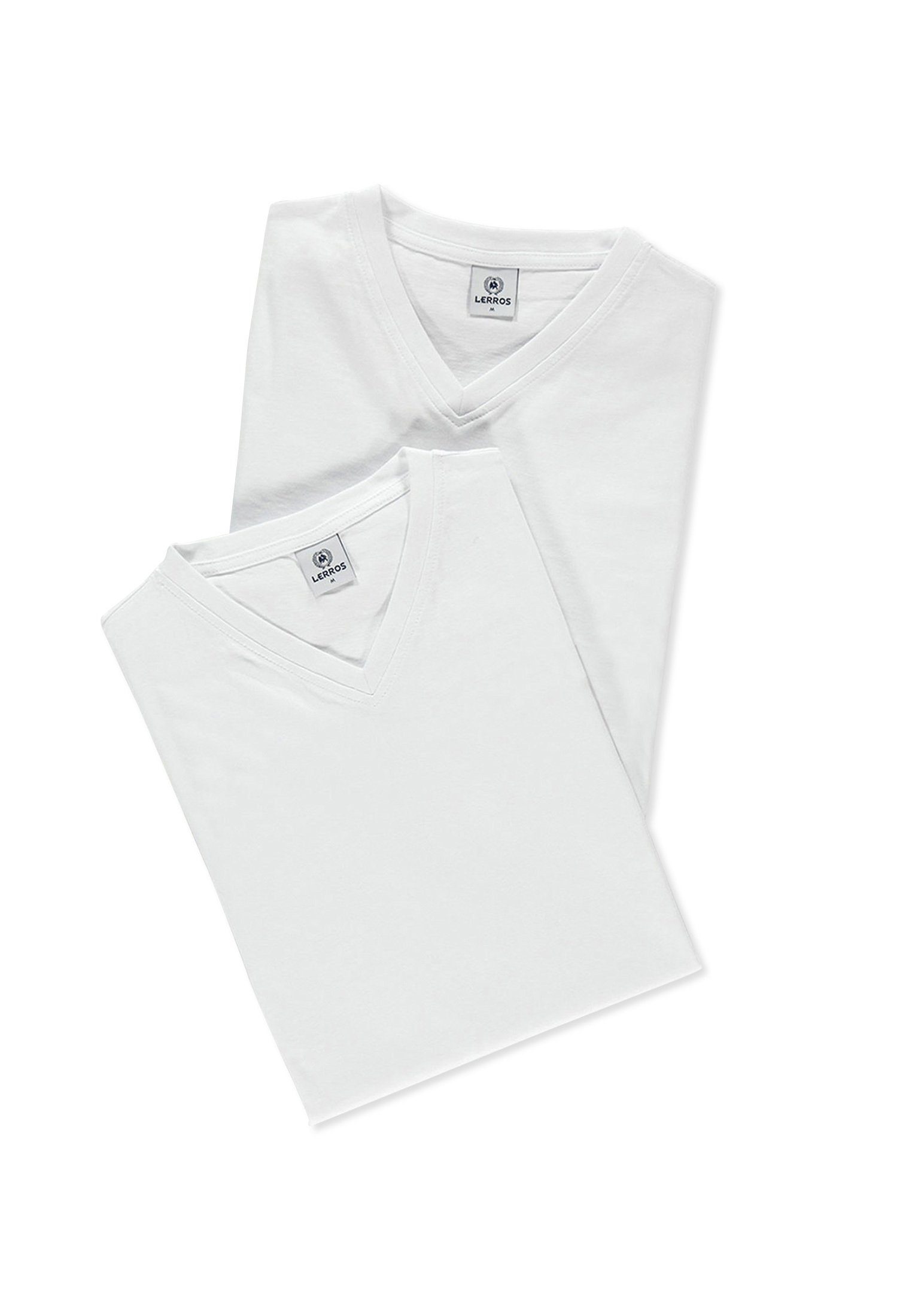 Lerros T-shirt LERROS dubbelpack T-shirt V-hals in premium katoenkwaliteit