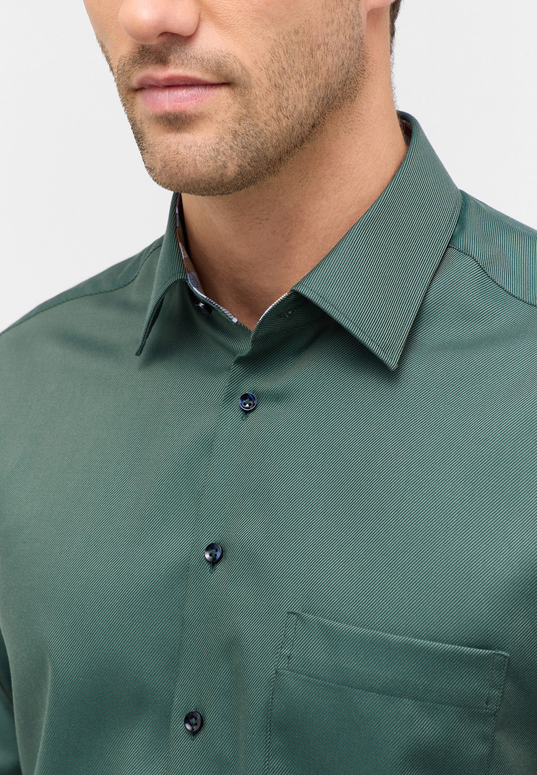 Eterna Overhemd met lange mouwen MODERN FIT NON IRON (strijkvrij)