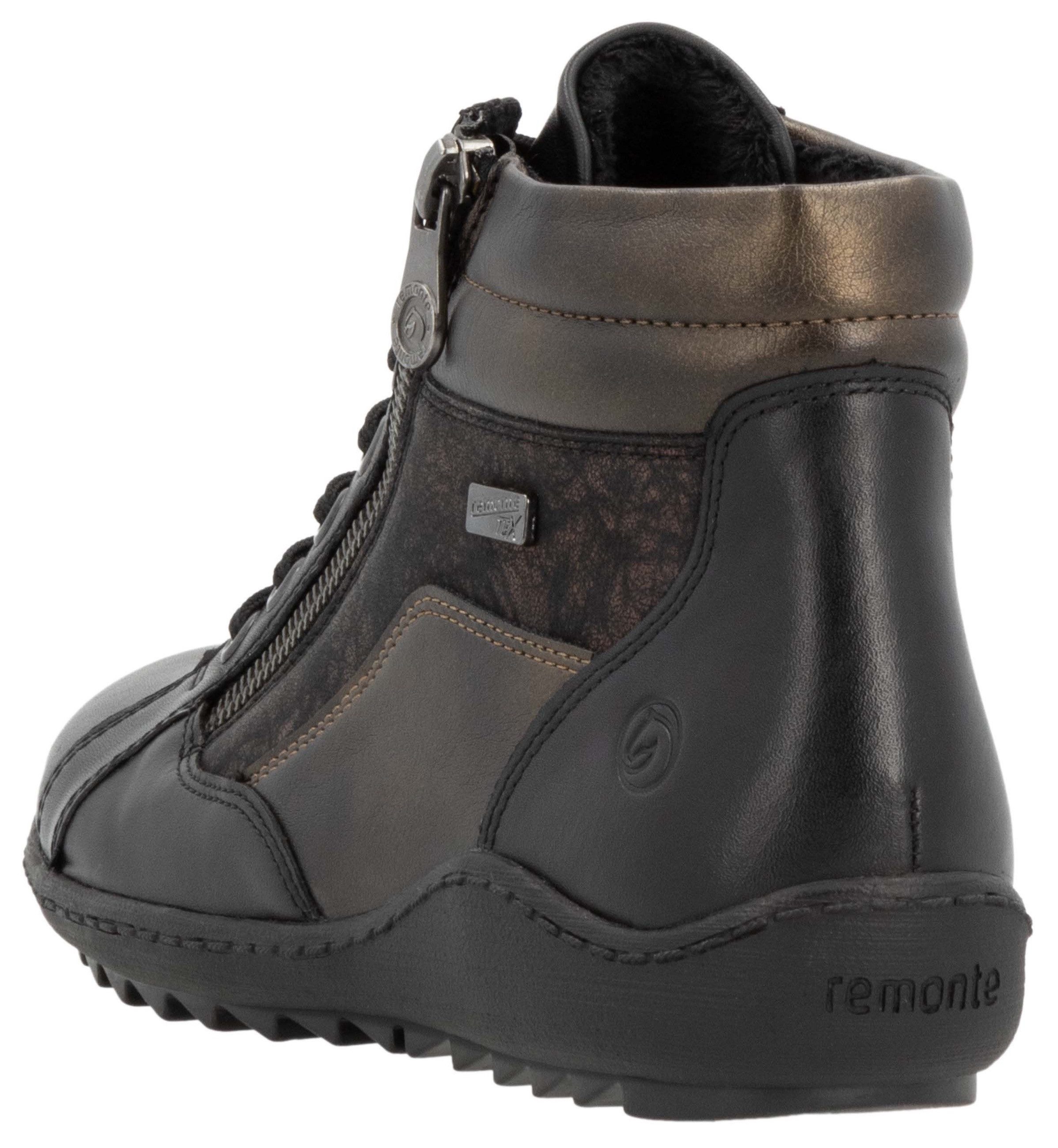 Remonte Veterschoenen flats, comfort schoen, veterschoen met tex-membraan