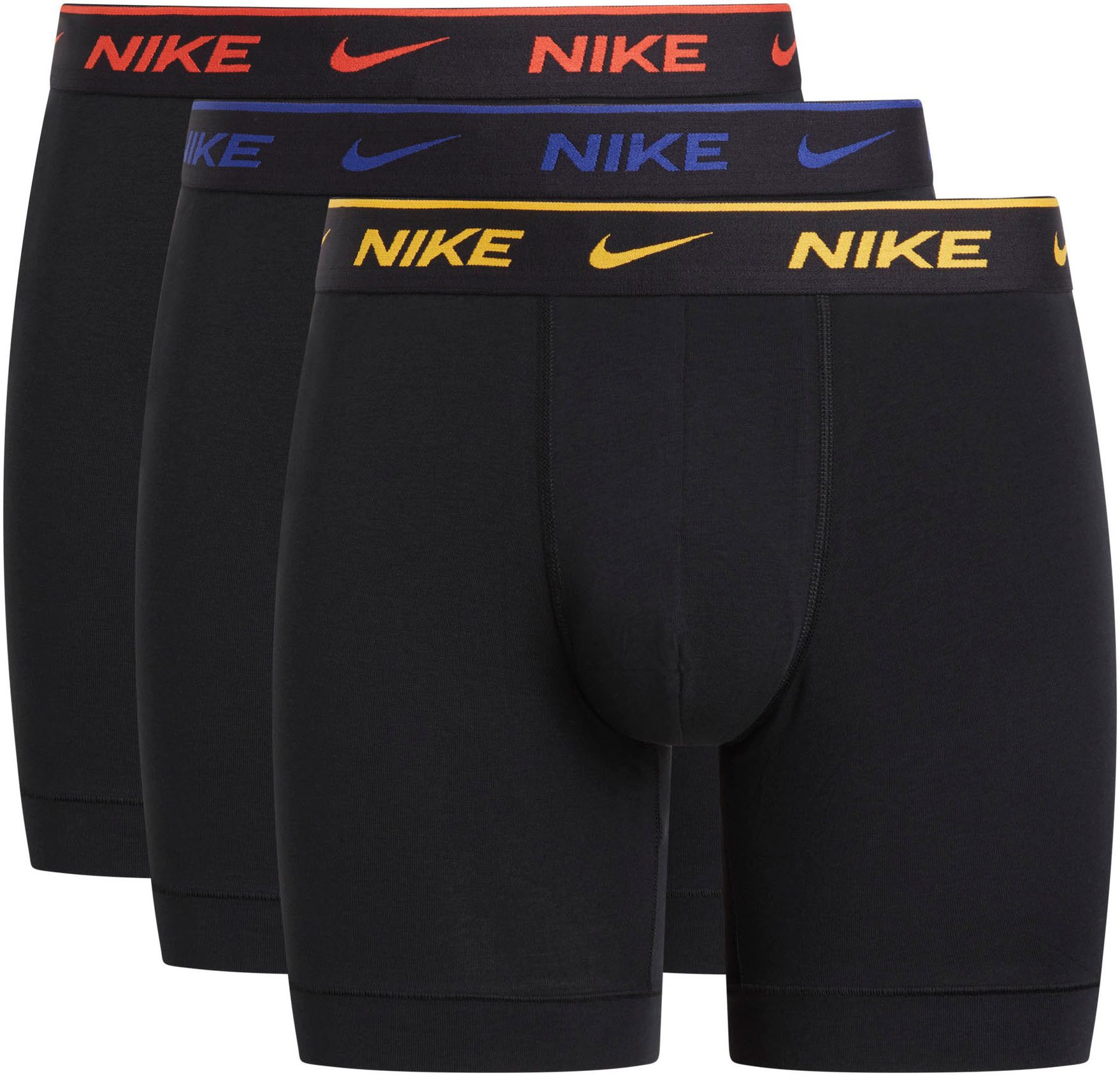 NIKE Underwear Boxershort BOXER BRIEF 3PK met nike logo-elastische band (3 stuks) heren wijde boxershorts maat XL (52) zwart