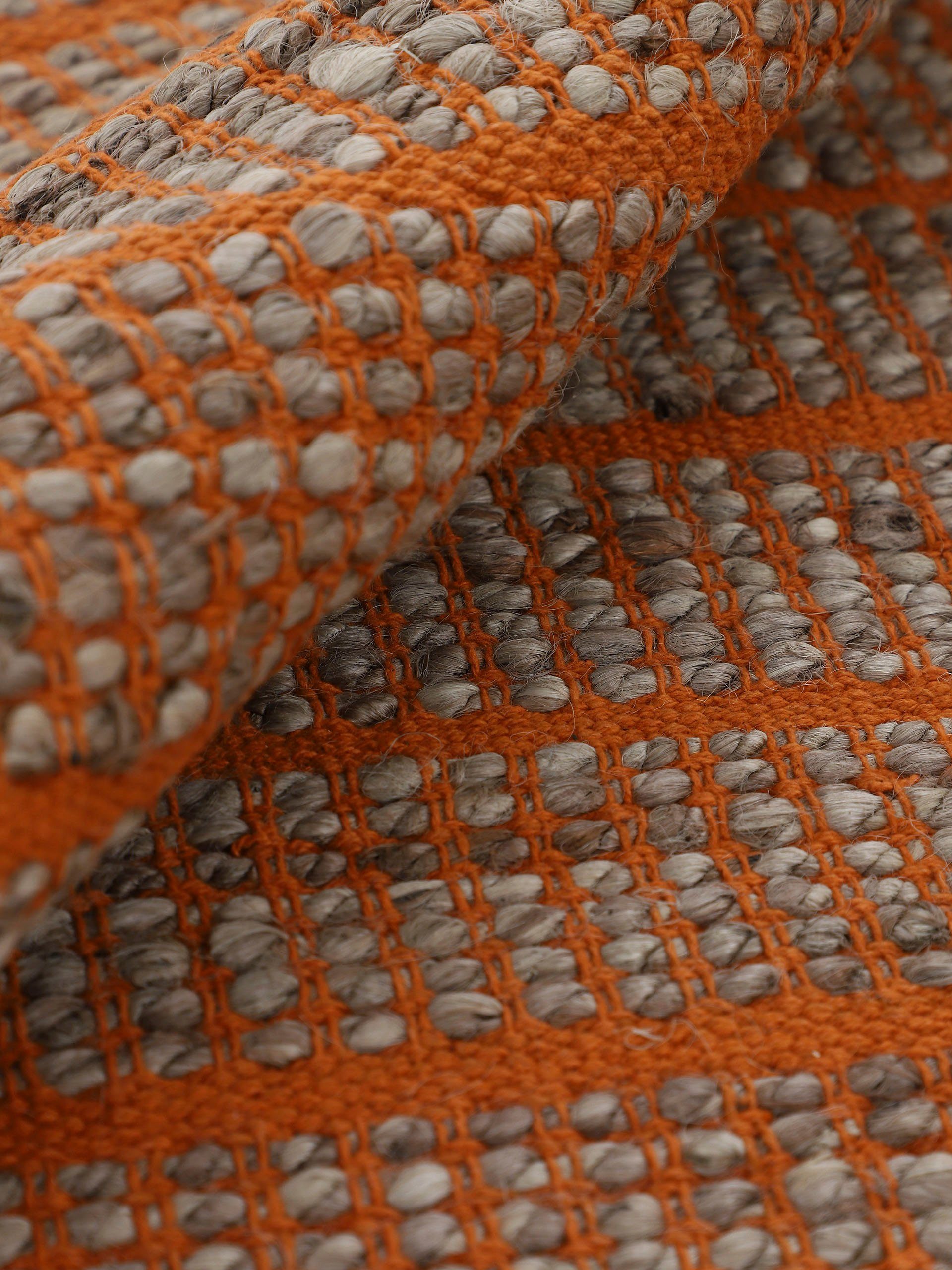 carpetfine Vloerkleed Lara Tweezijdig te gebruiken kleed van jute/katoen, woonkamer