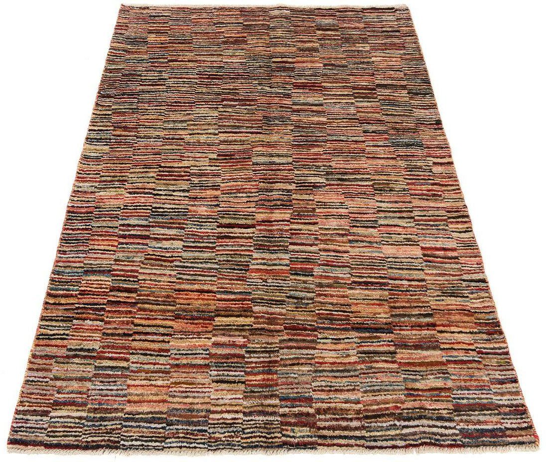 morgenland Wollen kleed Strepen Multicolore 175 x 118 cm Handgeknoopt