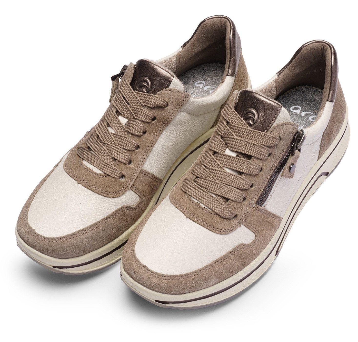 Ara Sneakers Sapporo vrijetijdsschoen, lage schoen, veterschoen in comfortwijdte h = zeer breed
