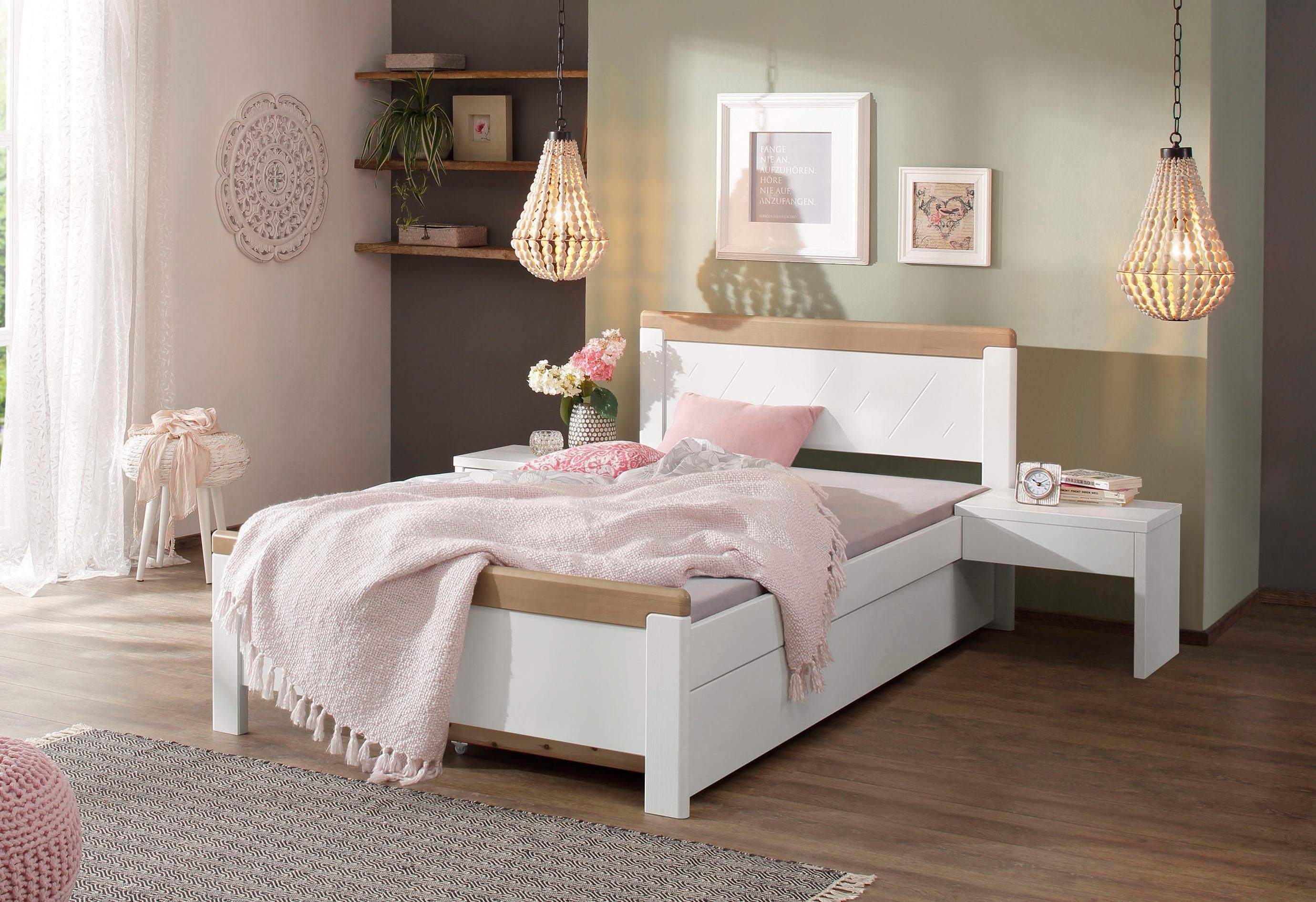 Home affaire Houten bed "CARITA" gecertificeerd massief hout, in klassieke landelijke stijl