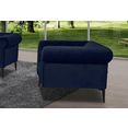 premium collection by home affaire chesterfield-fauteuil tobol in modern chesterfield design blauw
