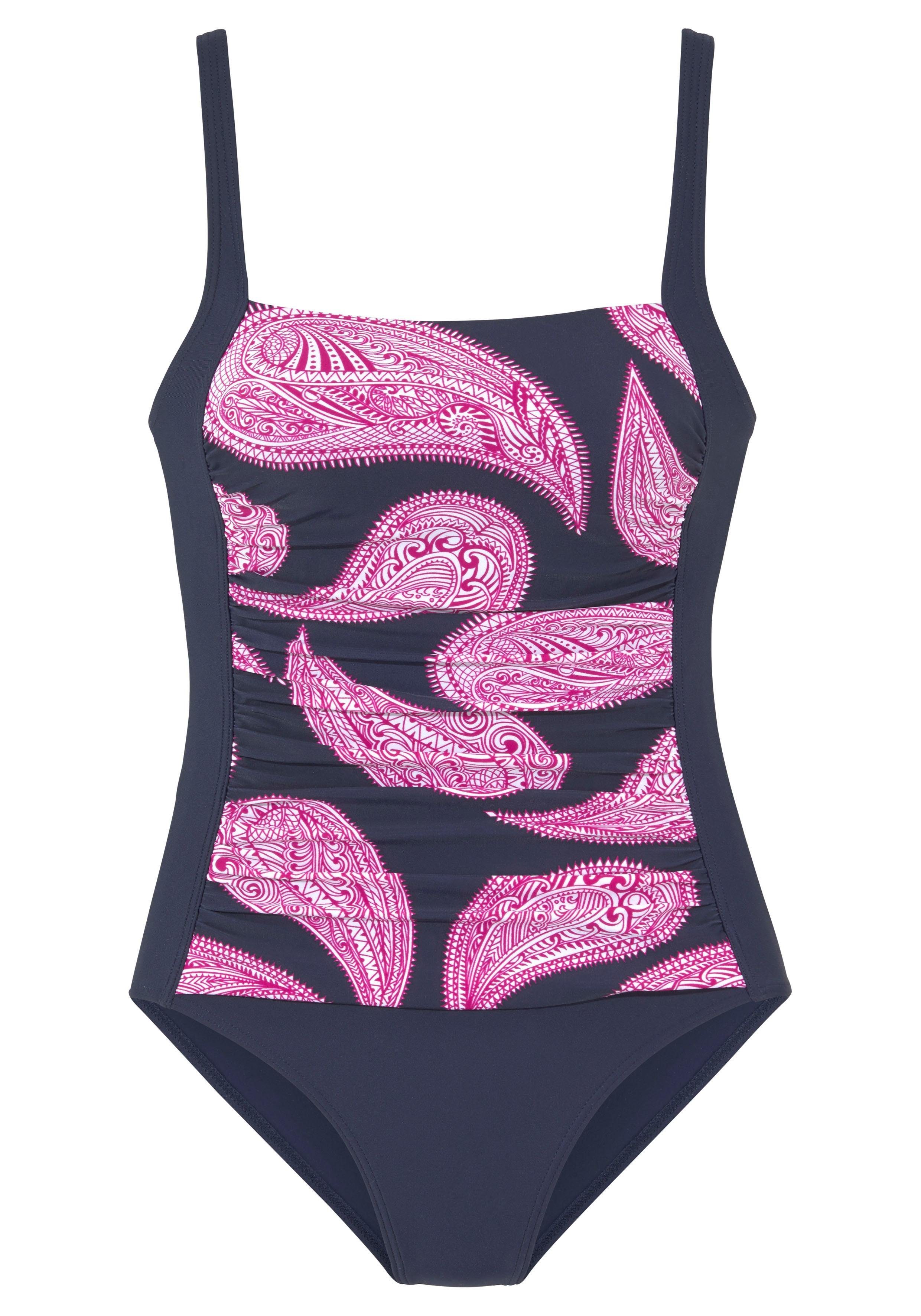 Lascana Badpak in modieuze bloemenprint met een modellerend effect
