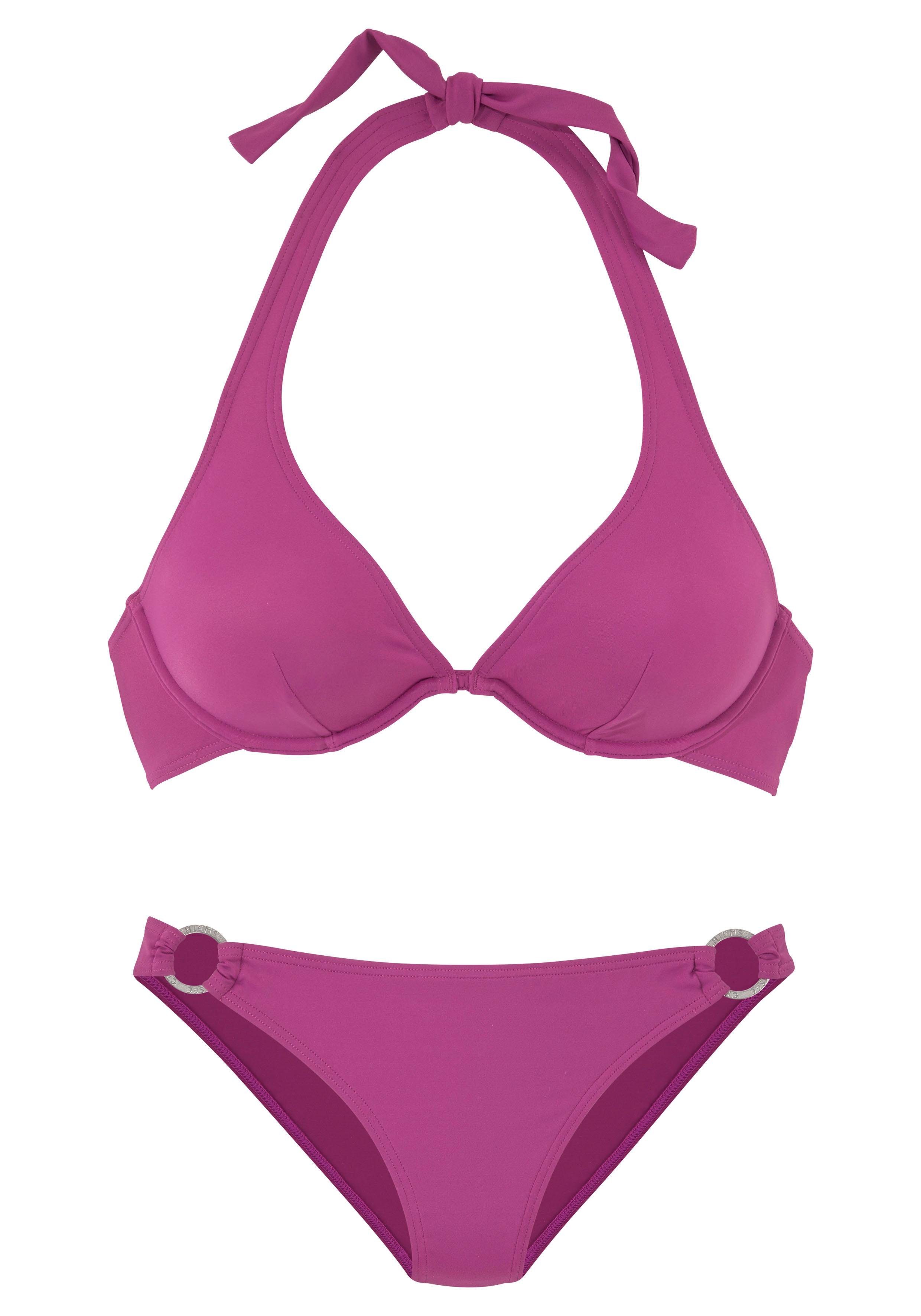 Chiemsee Beugelbikini met zilverkleurige sierring