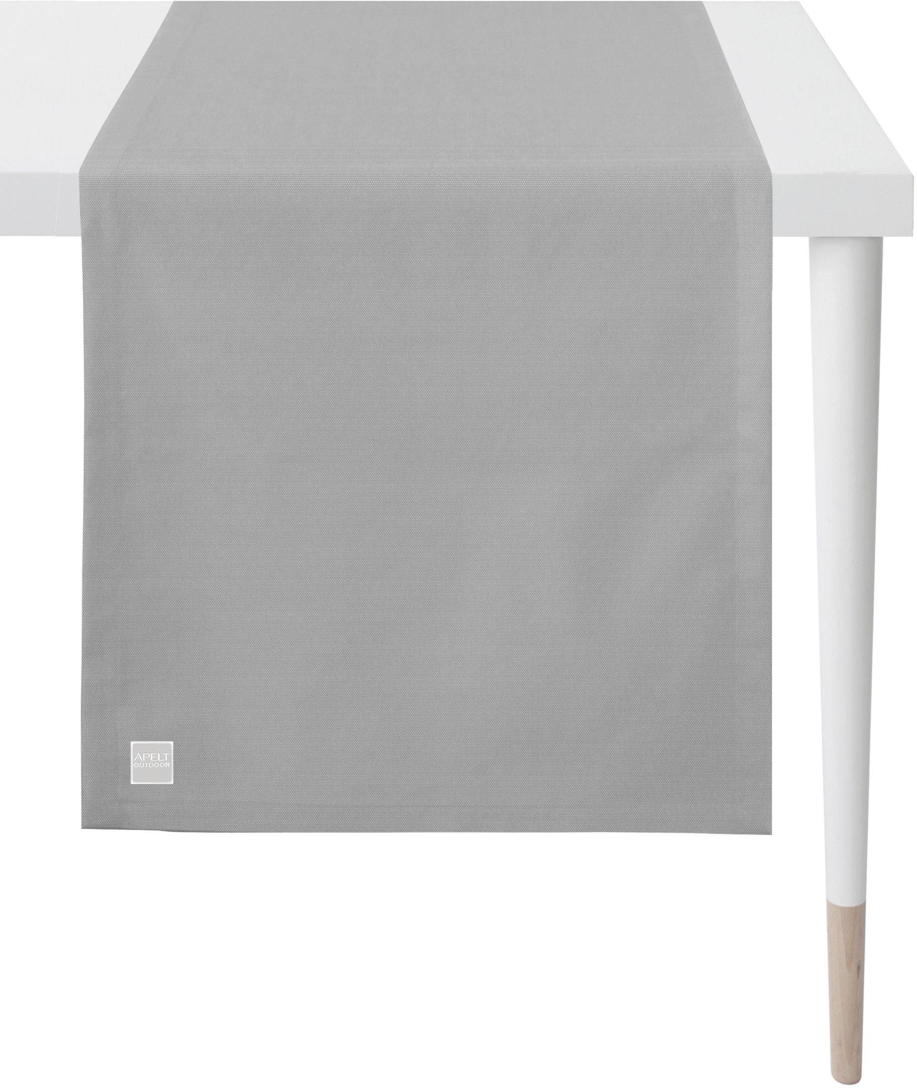 APELT Tafelloper 3959 outdoor, zomerdecoratie, zomer (1 stuk) tafelkleden maat 46x140 cm grijs