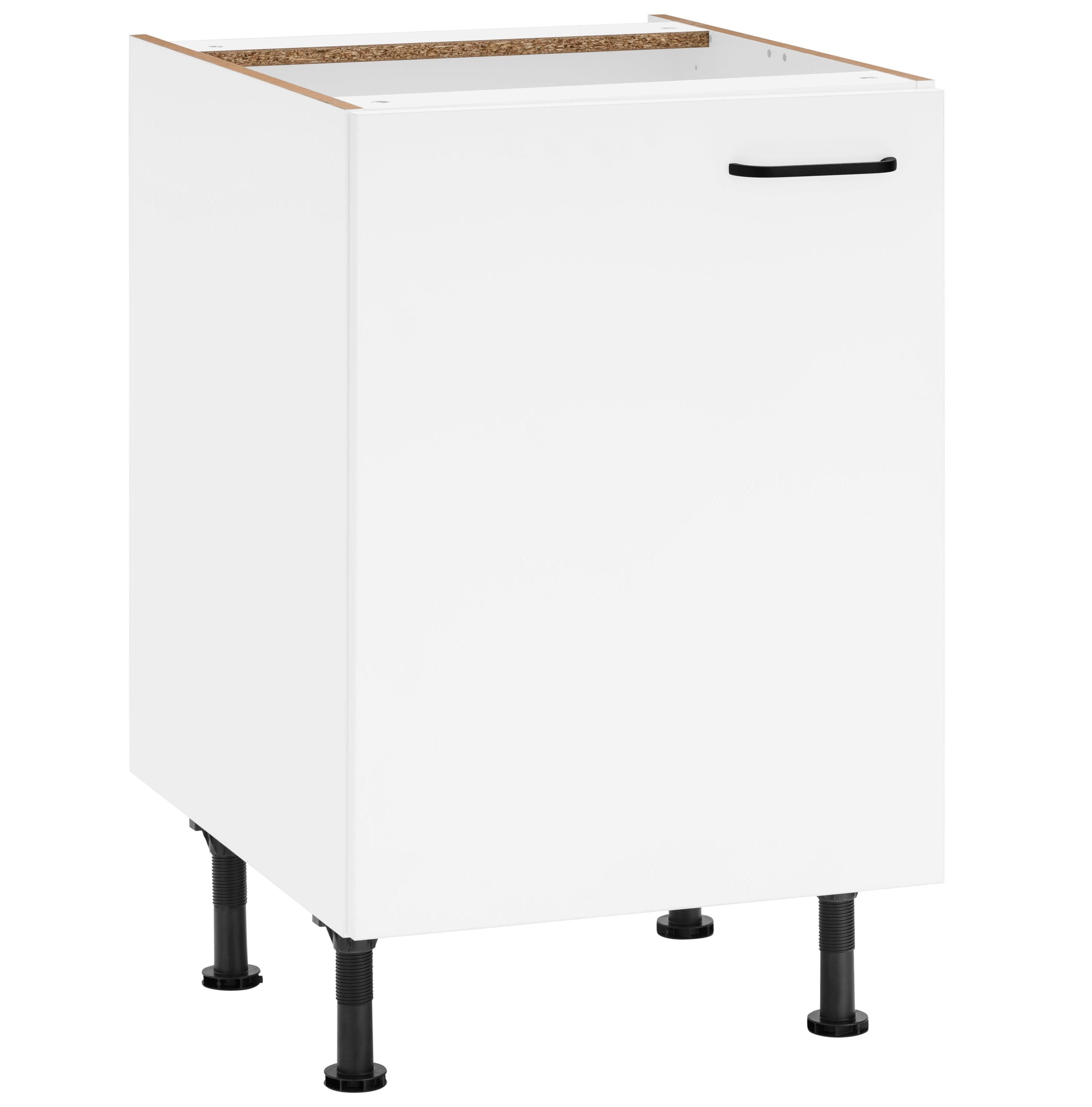 OPTIFIT Onderkast Elga met soft-close functie, in hoogte verstelbare poten, breedte 60 cm onderkasten wit