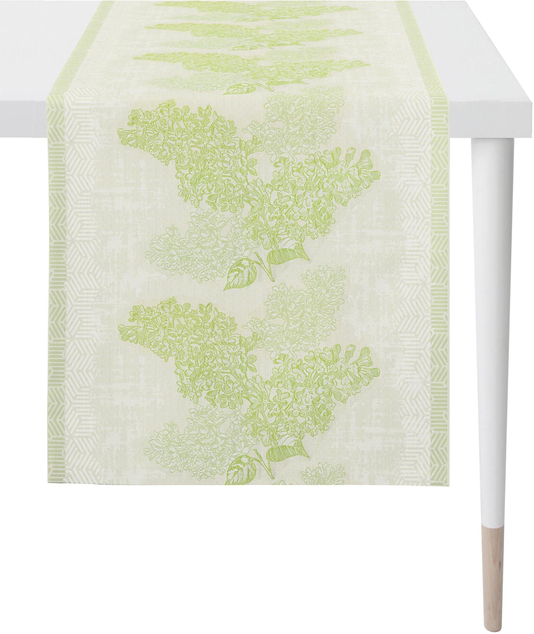 APELT Tafelloper 1616 Springtime, voorjaarsdecoratie, voorjaar Jacquard stof (1 stuk)