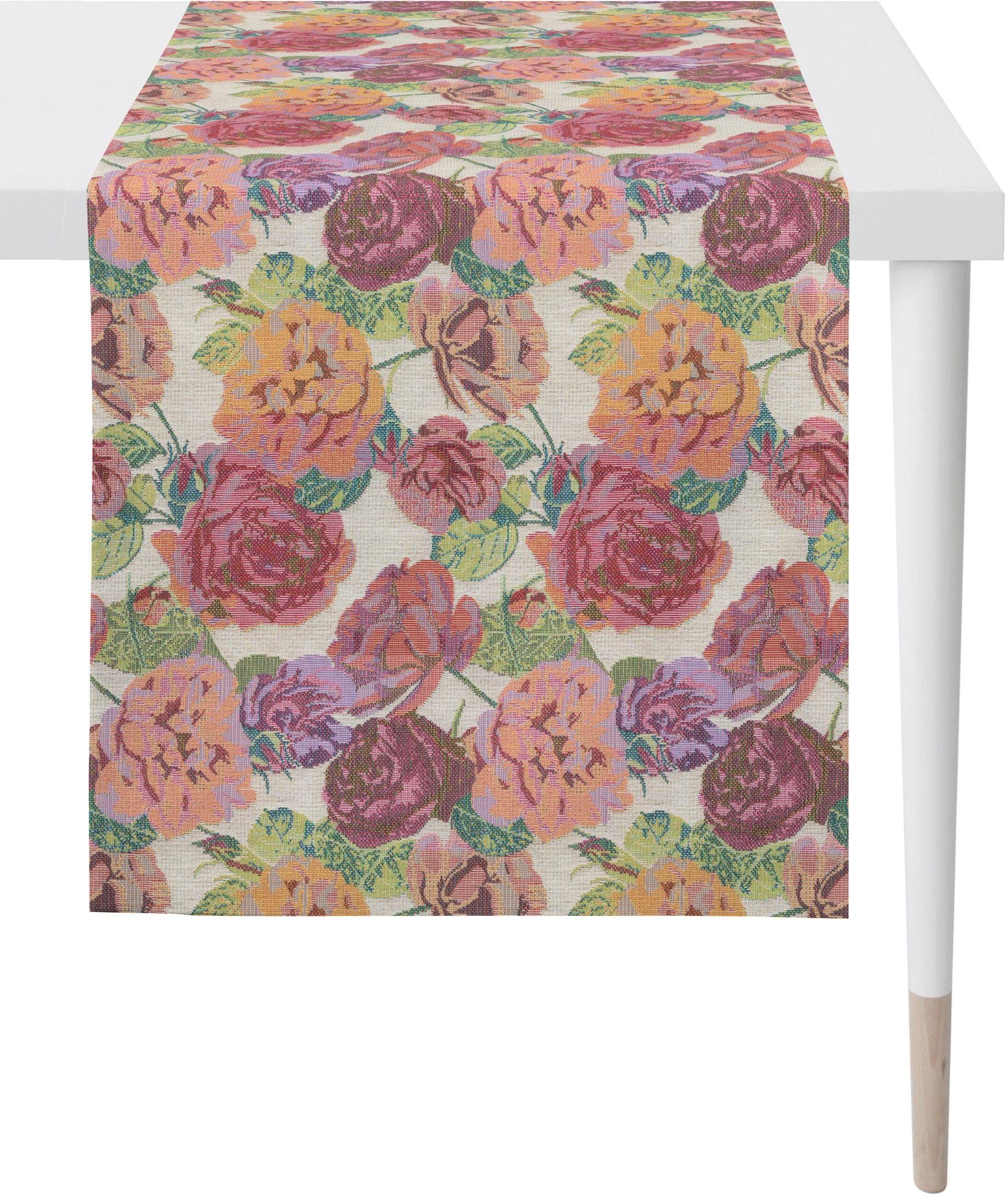 APELT Tafelloper 1553 Summergarden, zomerdecoratie, zomer (1 stuk) tafelkleden maat 44x140 cm multicolor