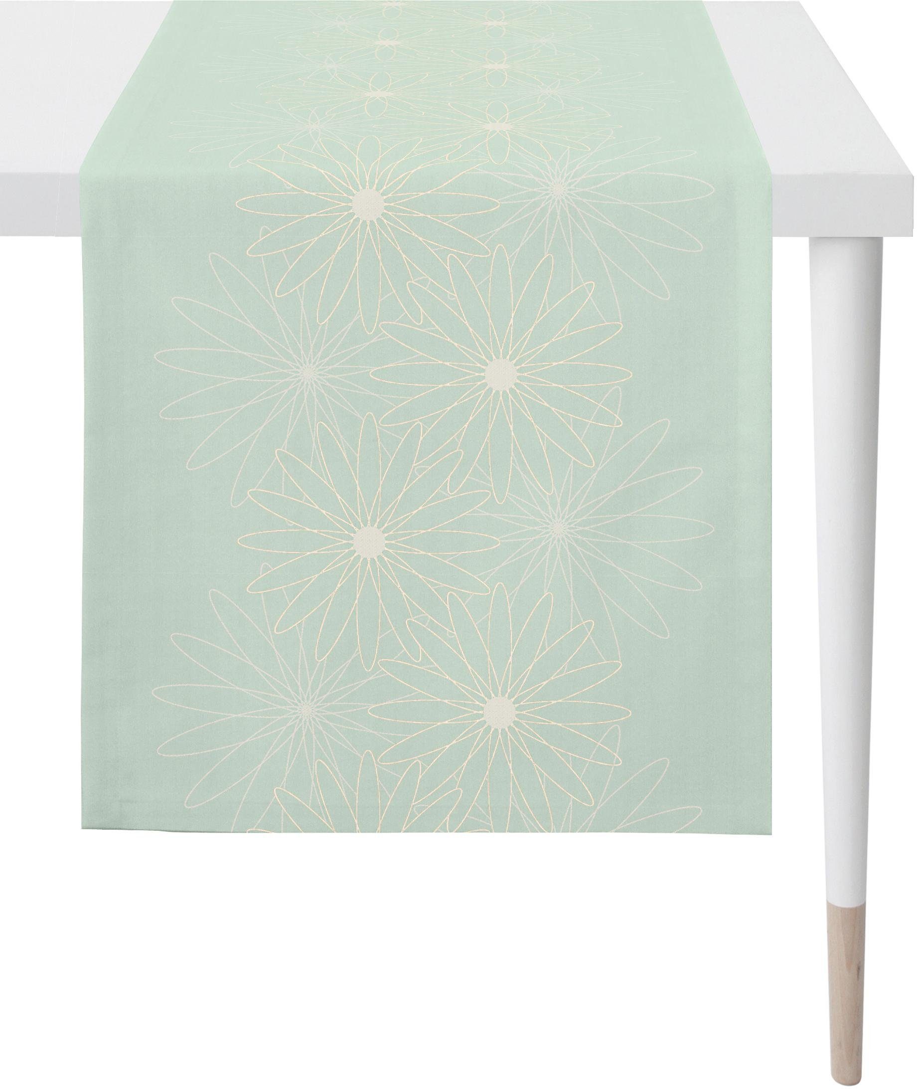 APELT Tafelloper 1712 Loft Style (1 stuk) tafelkleden maat 48x140 cm blauw
