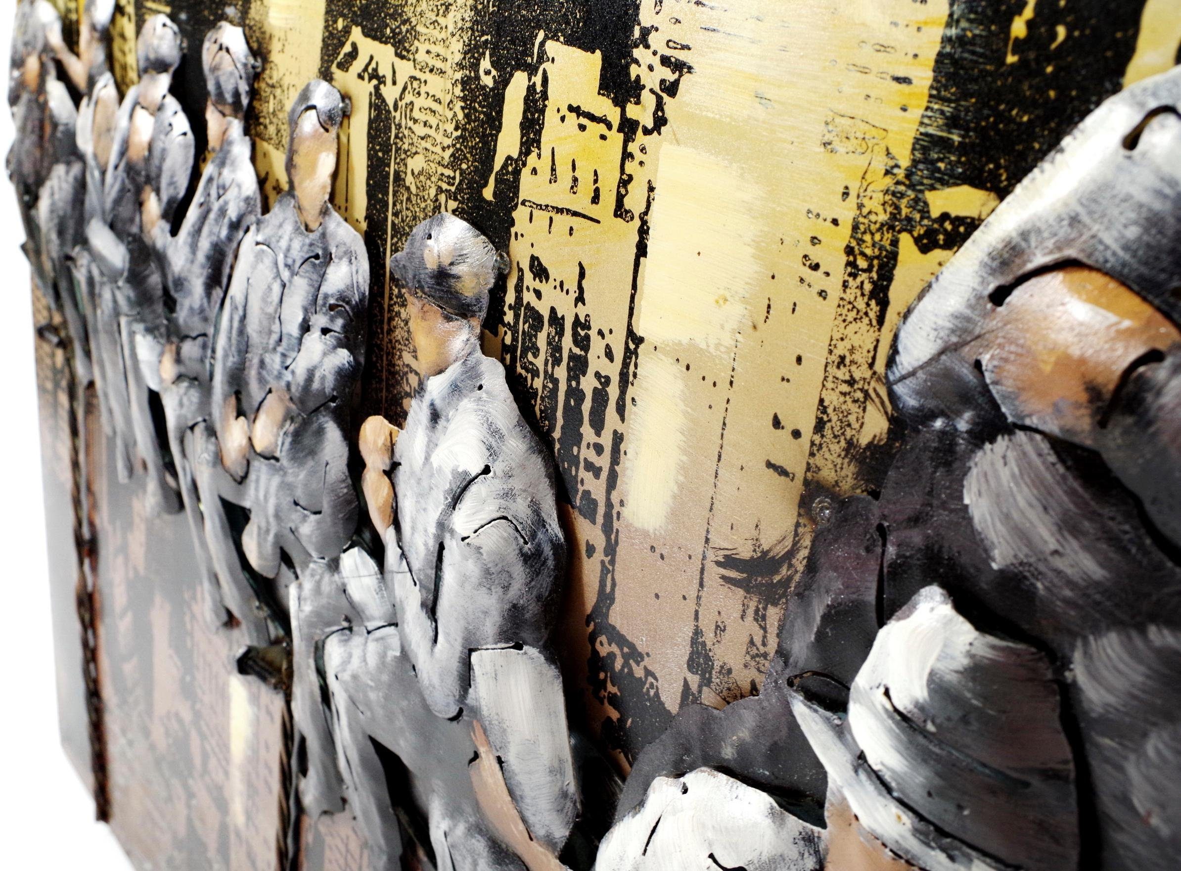 locker Metalen artprint 3D BOUWVAKKER NY