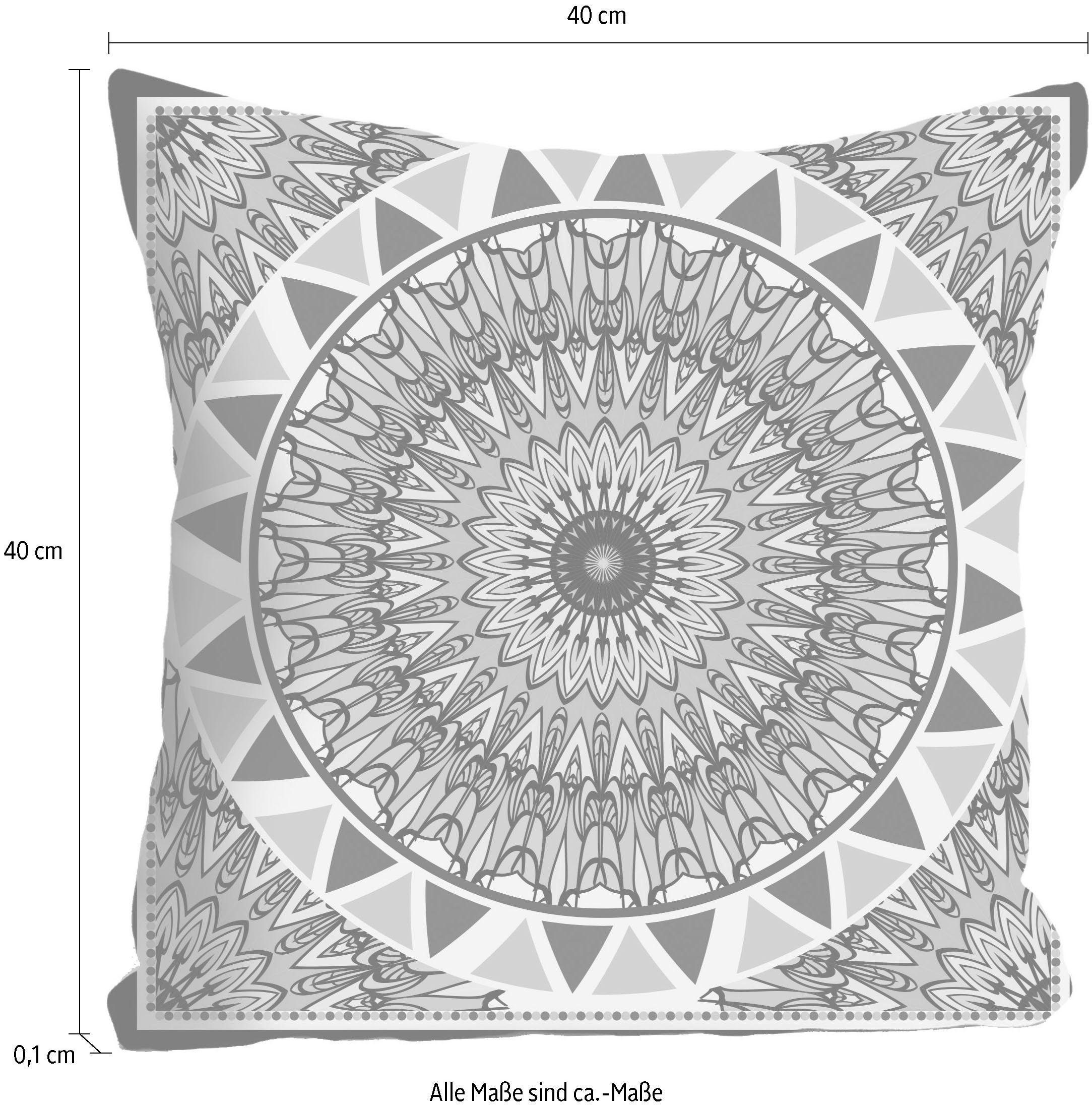 queence Sierkussen Mandala Kussenovertrek zonder vulling(1 stuk)