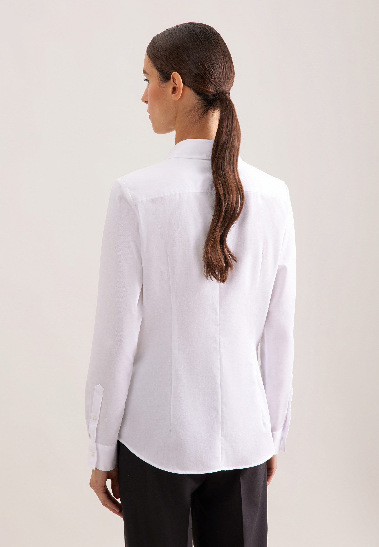 seidensticker Overhemdblouse 1/1 kraag uni