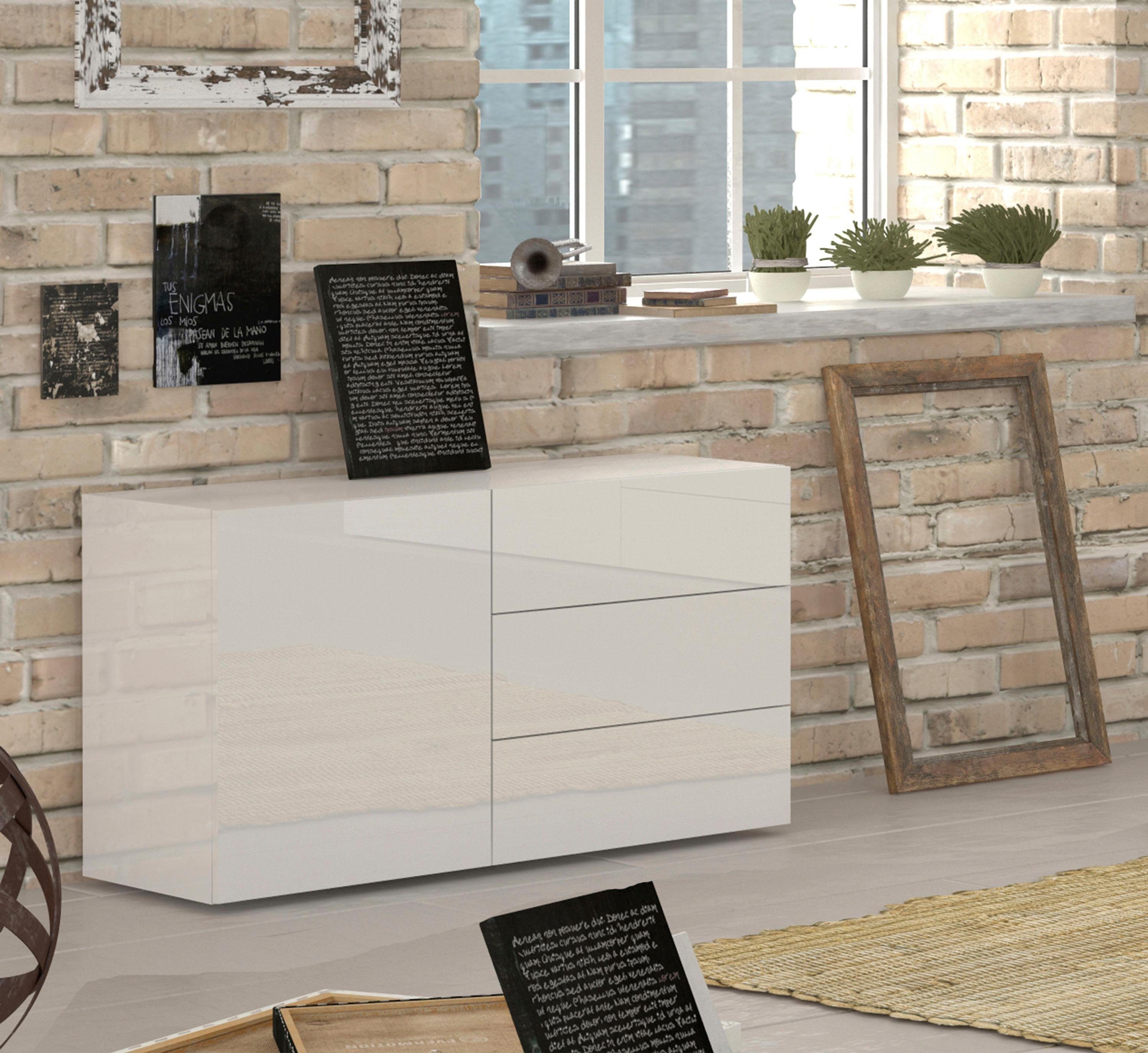 INOSIGN Dressoir Metis Breedte 110 cm dressoirs wit