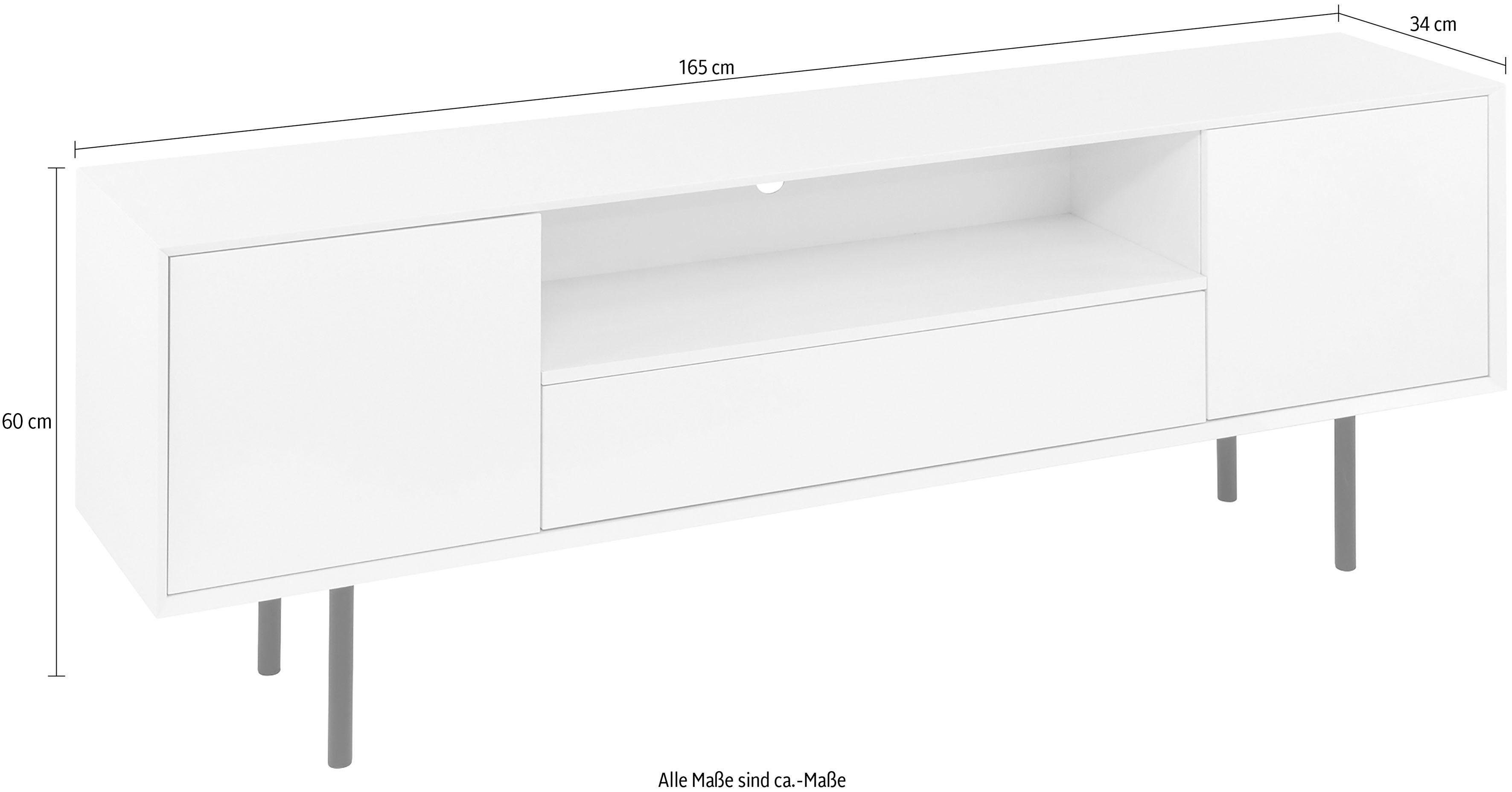 Paroli Dressoir Susa Breedte 165 cm, 2 deuren