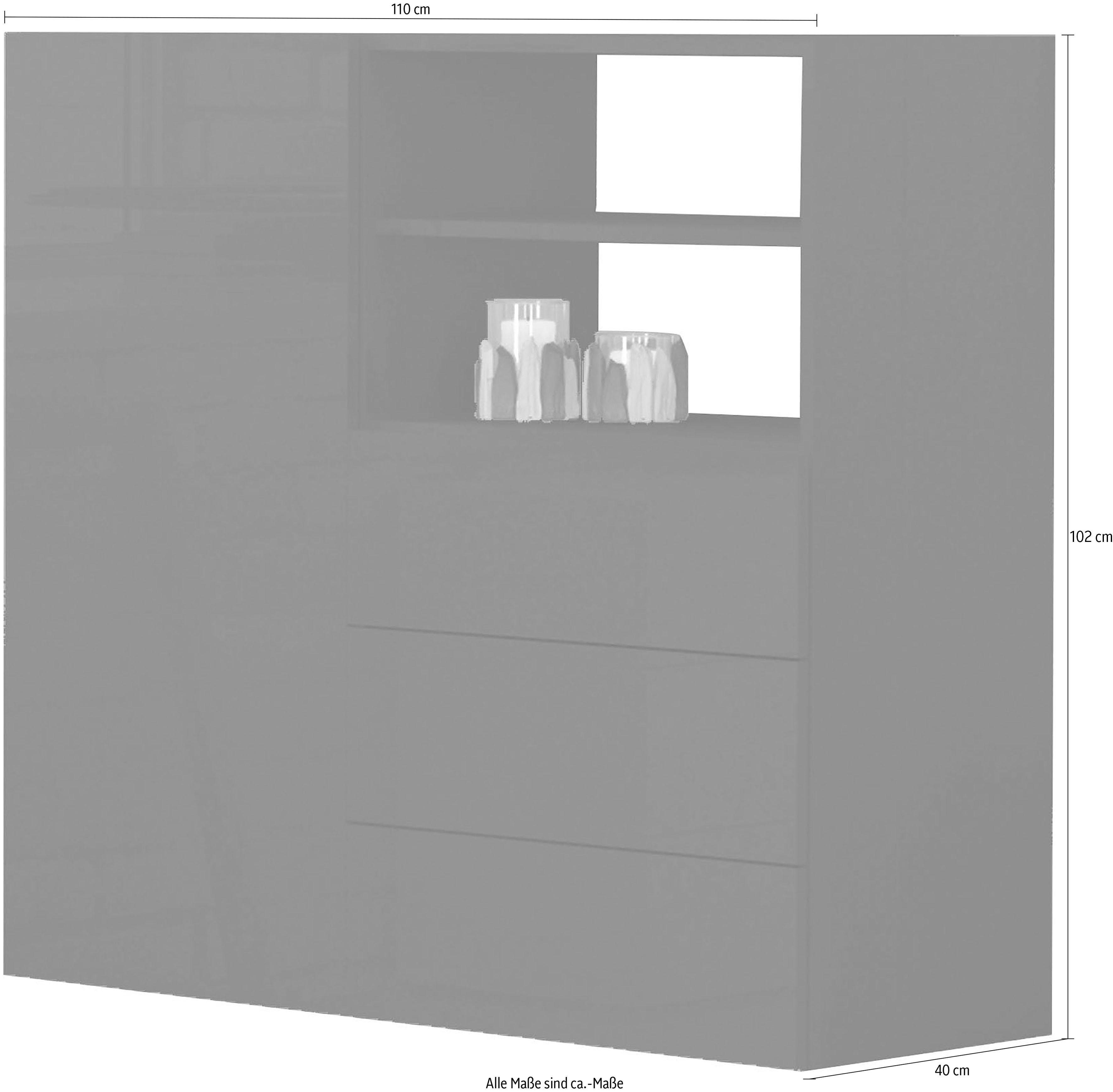 INOSIGN Highboard Metis Breedte 110 cm