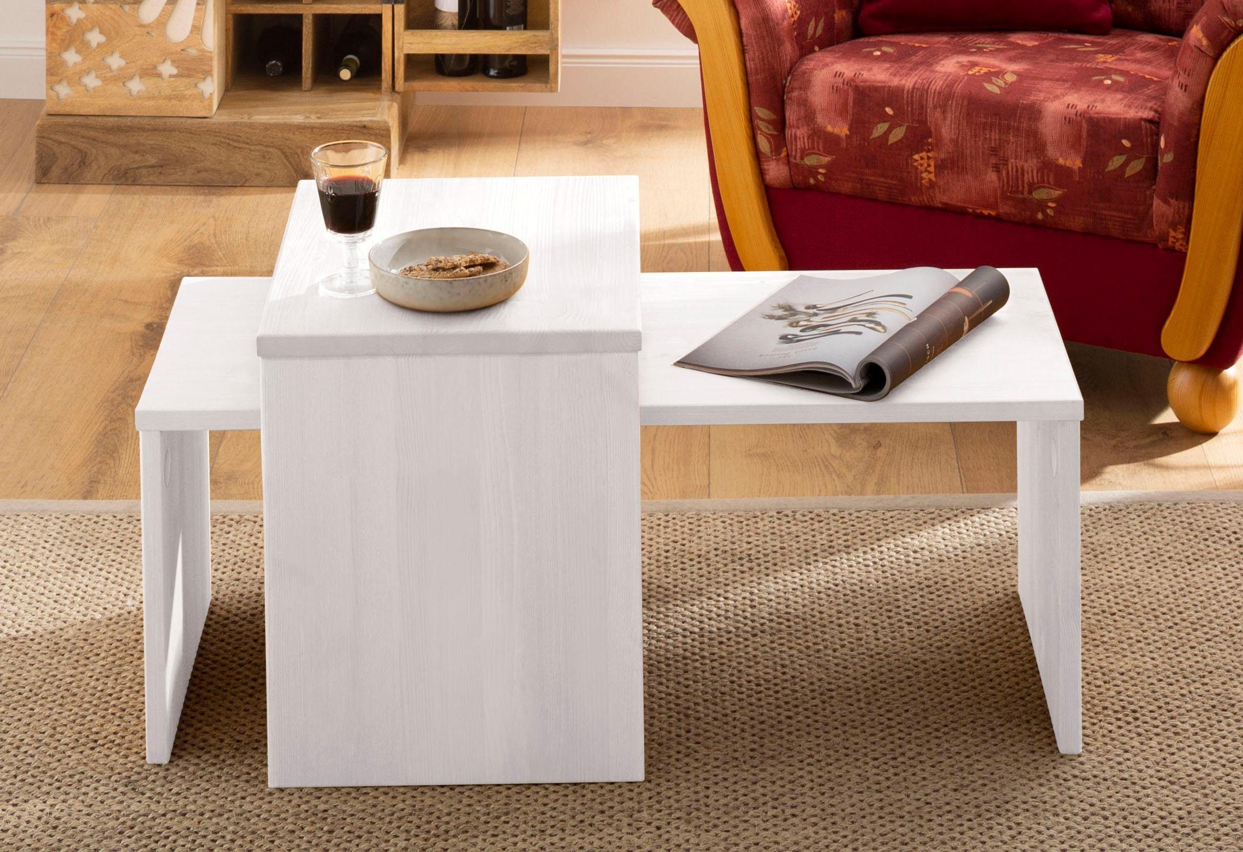 Home affaire Salontafel Leinz (set, 2 stuks) salontafels wit