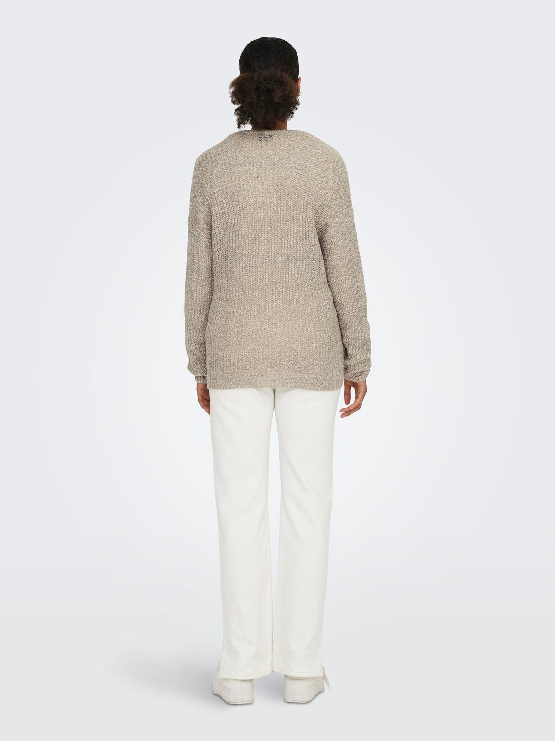 JDY Gebreide trui JDYNEW MEGAN L/S PULLOVER KNT NOOS