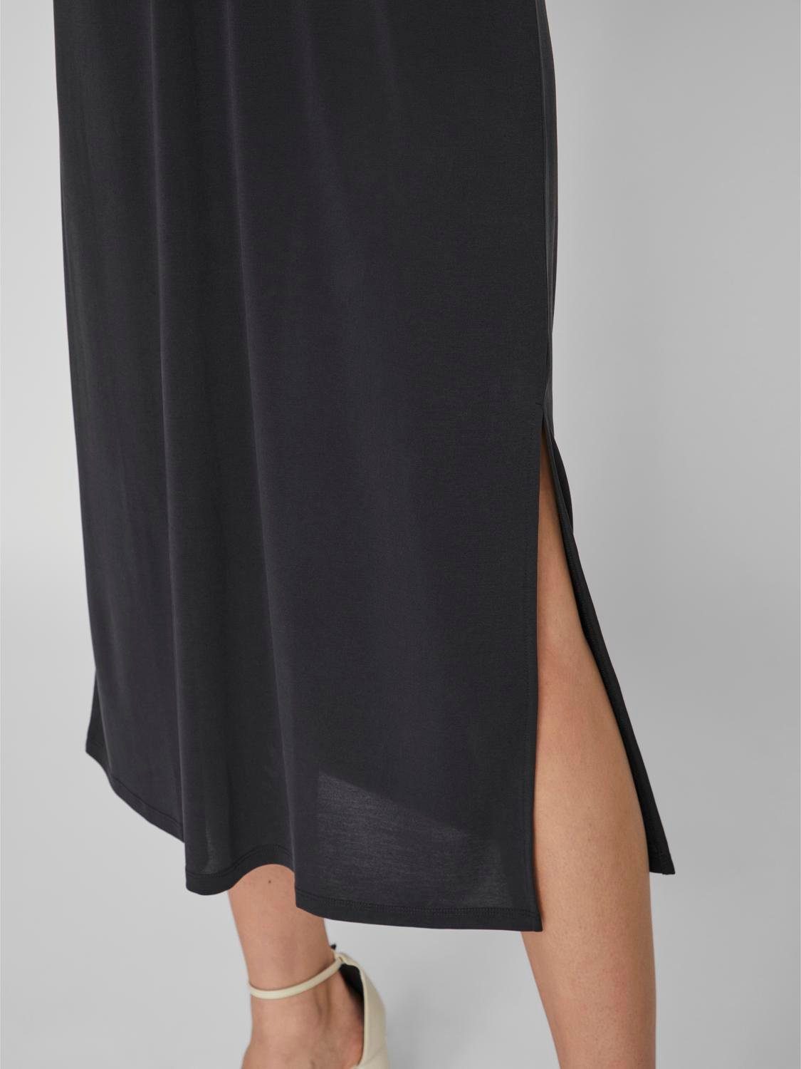 Vila Maxi-jurk VIMODALA V-NECK S L MIDI DRESS NOOS