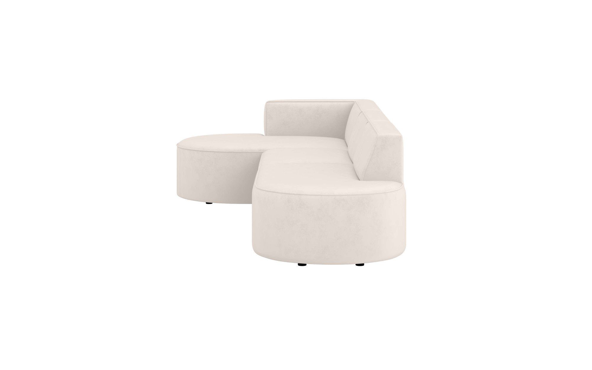 andas Hoekbank EIVIND designerbank met ottomane rechts/links, B/D/H: 343/159/72 cm