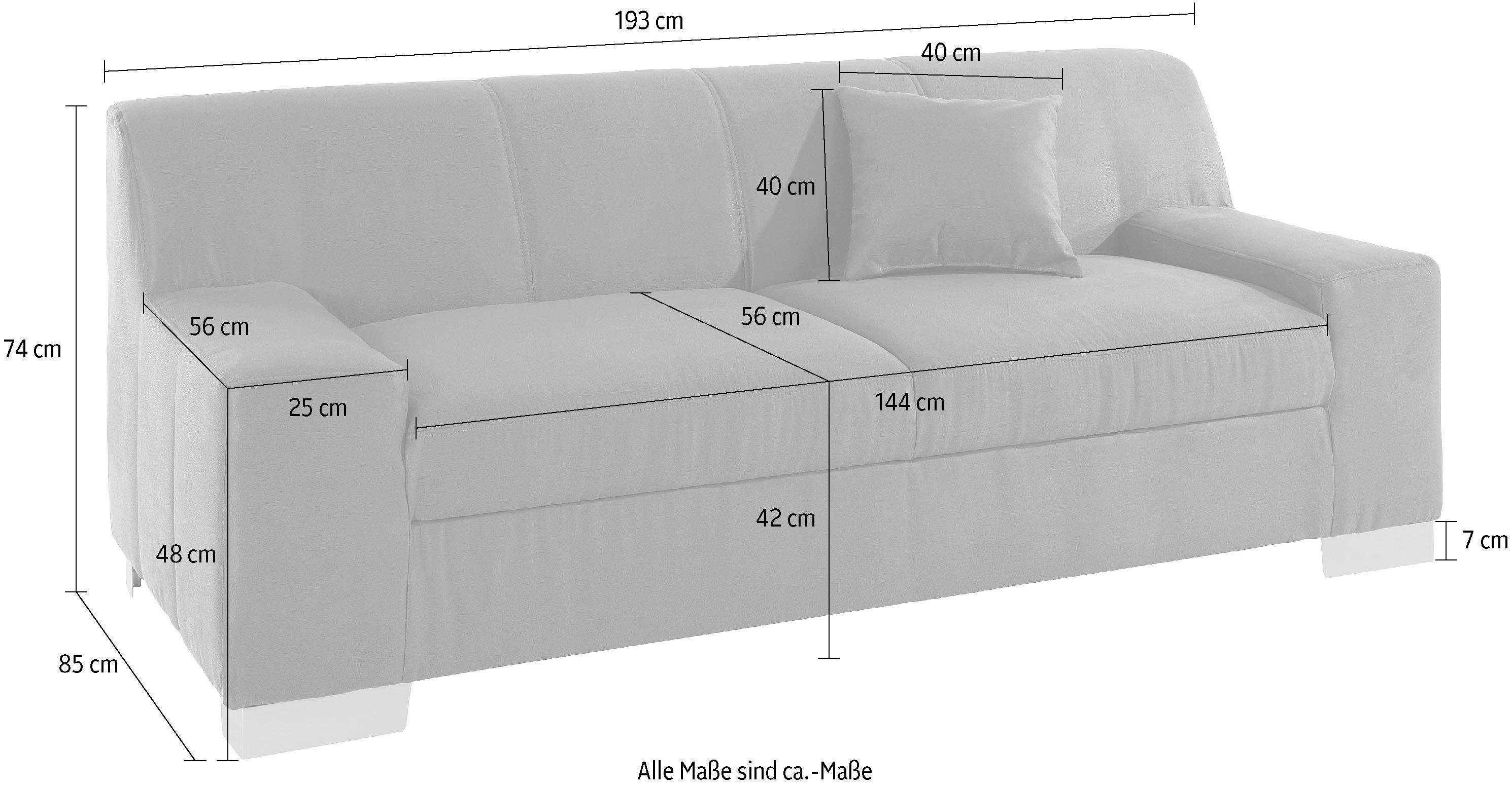 DOMO collection 2-zitsbank Bero stevig zitcomfort