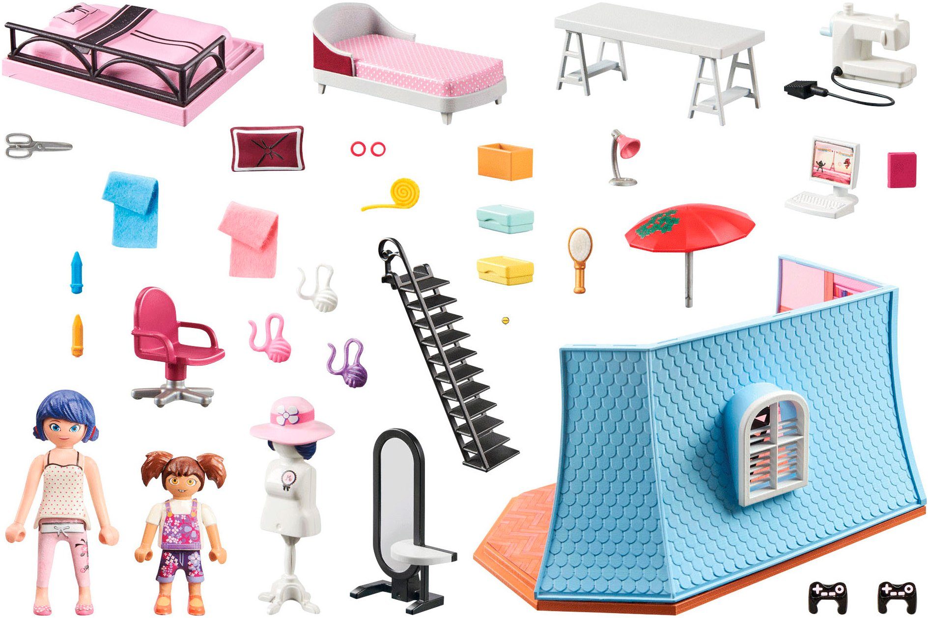 Playmobil® Constructie-speelset Miraculous: Marinettes loft (71334), Miraculous (73-delig)