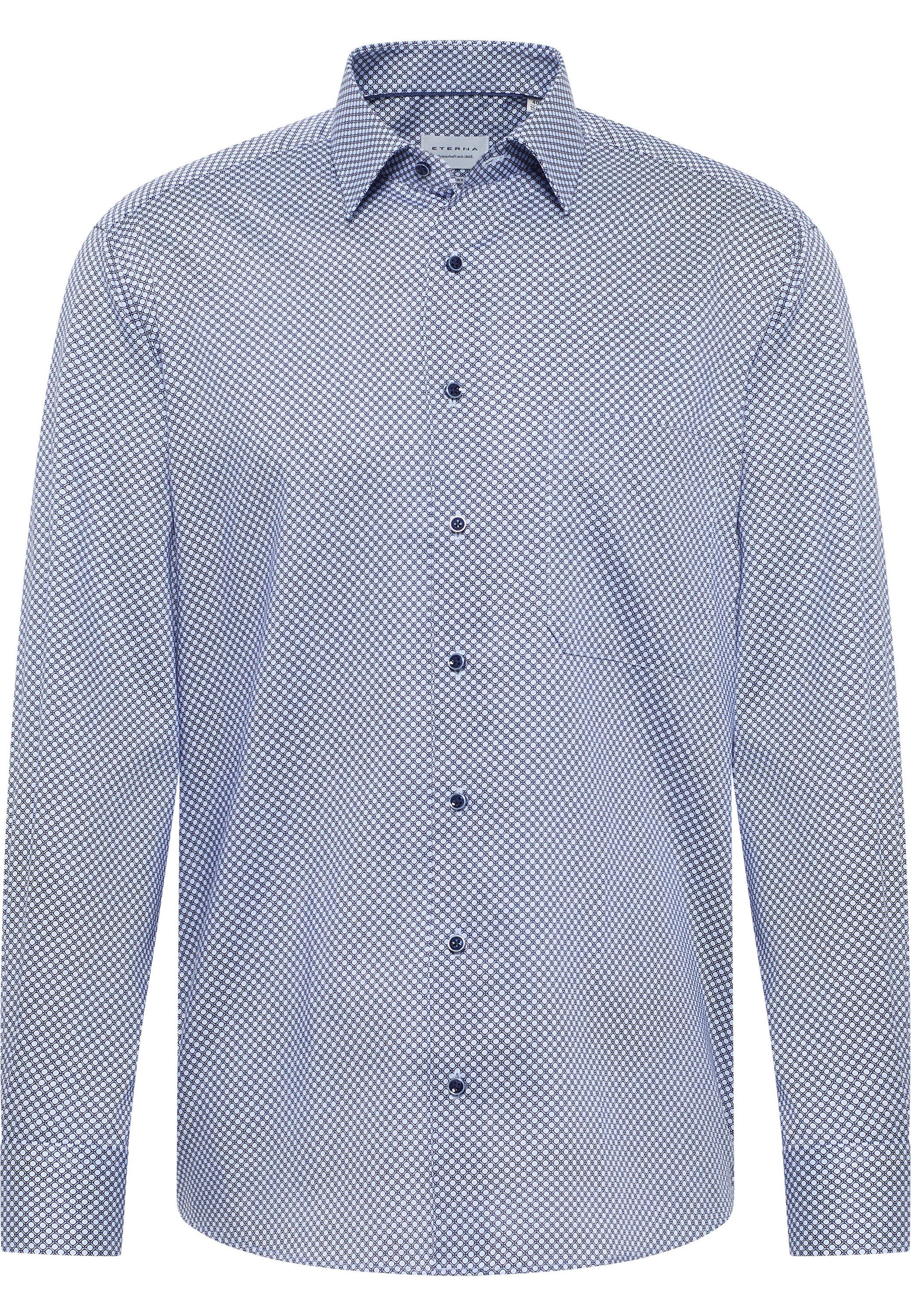 Eterna Overhemd met lange mouwen Comfort fit NON IRON (strijkvrij)