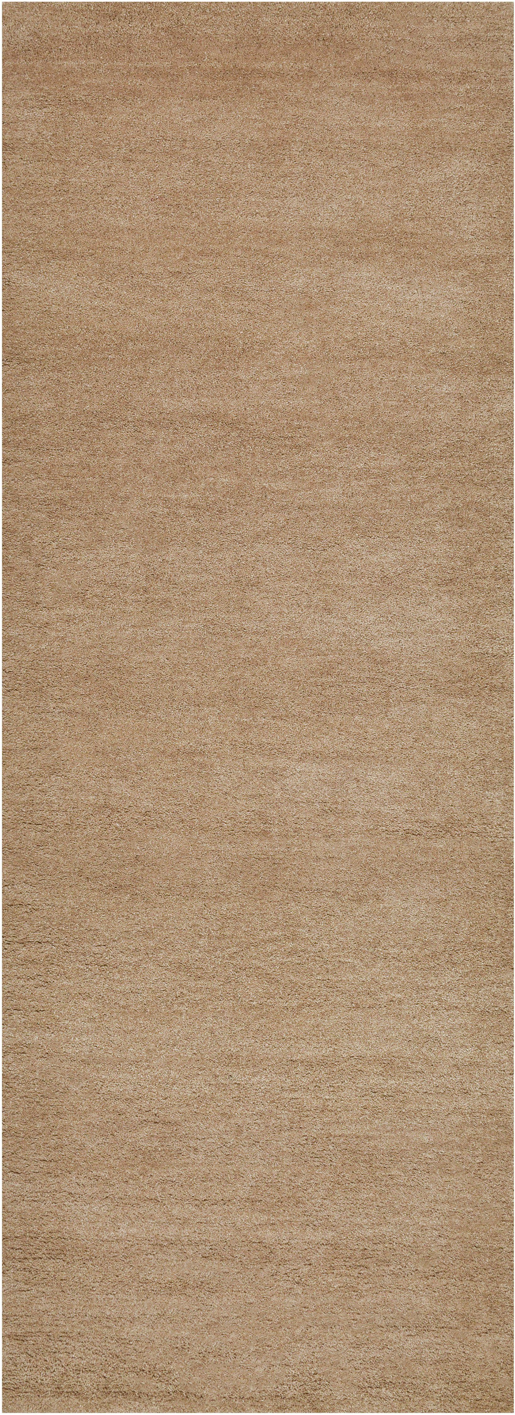 THEKO Loper Gabbeh uni, Handgeweven vloerkleed, mêlee, zuivere wol, met de hand geweven lopers maat 13 beige
