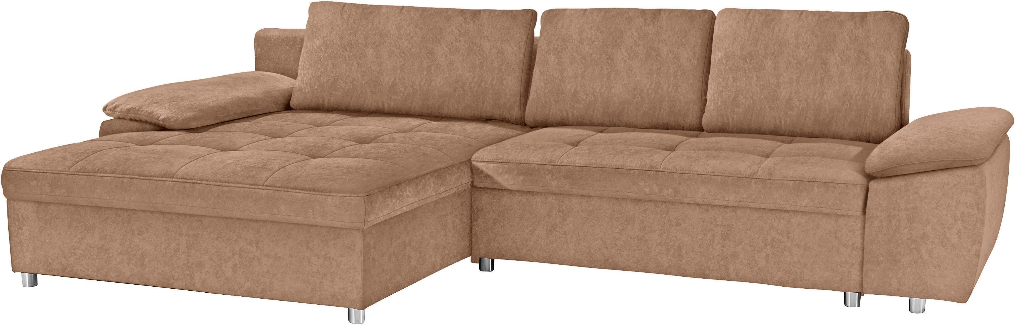 sit&more Hoekbank Labene L-vorm naar keuze met slaapfunctie en bedkist, ook als xxl-variant