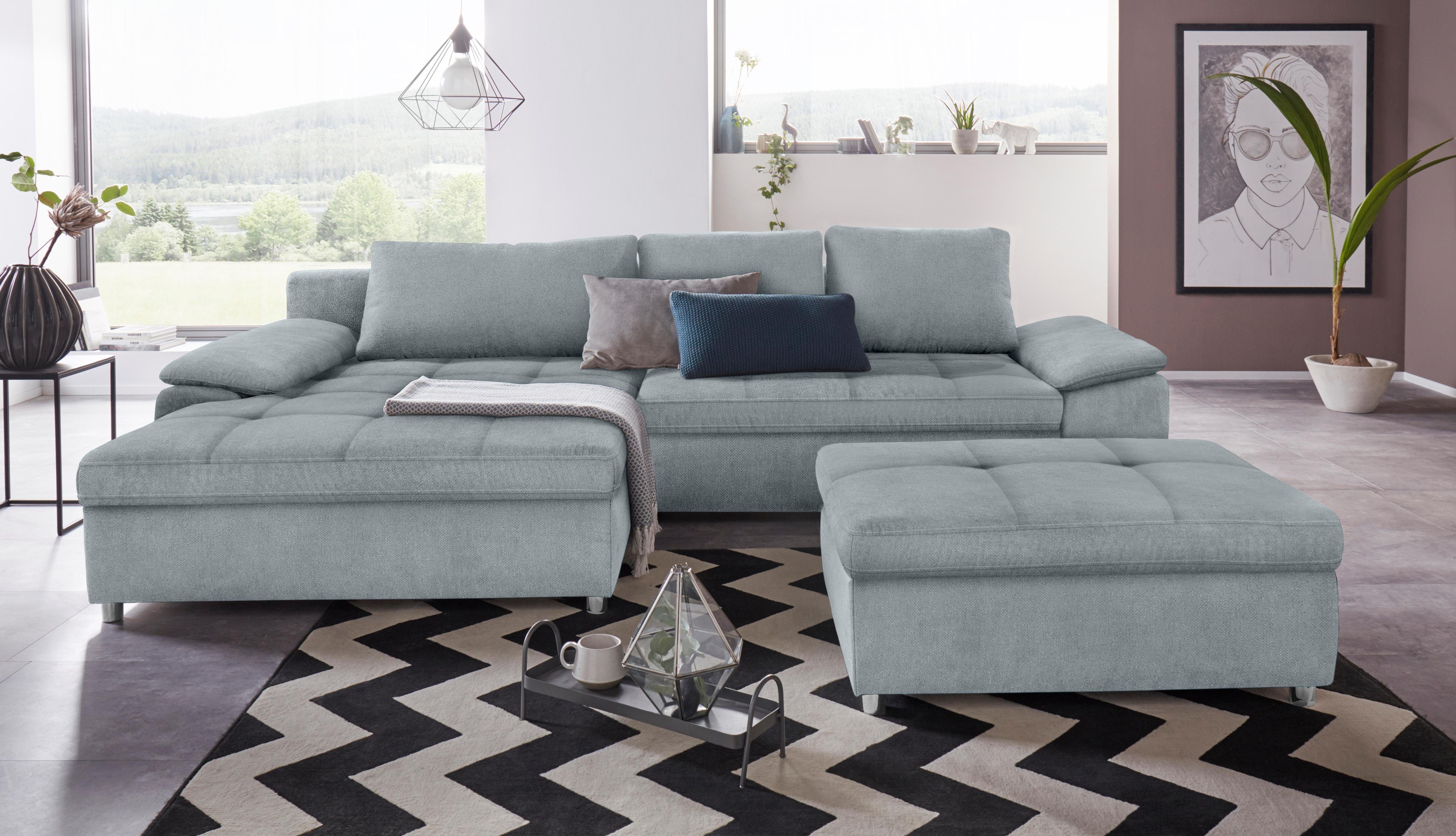 sit&more Hoekbank Labene L-vorm naar keuze met slaapfunctie en bedkist, ook als xxl-variant