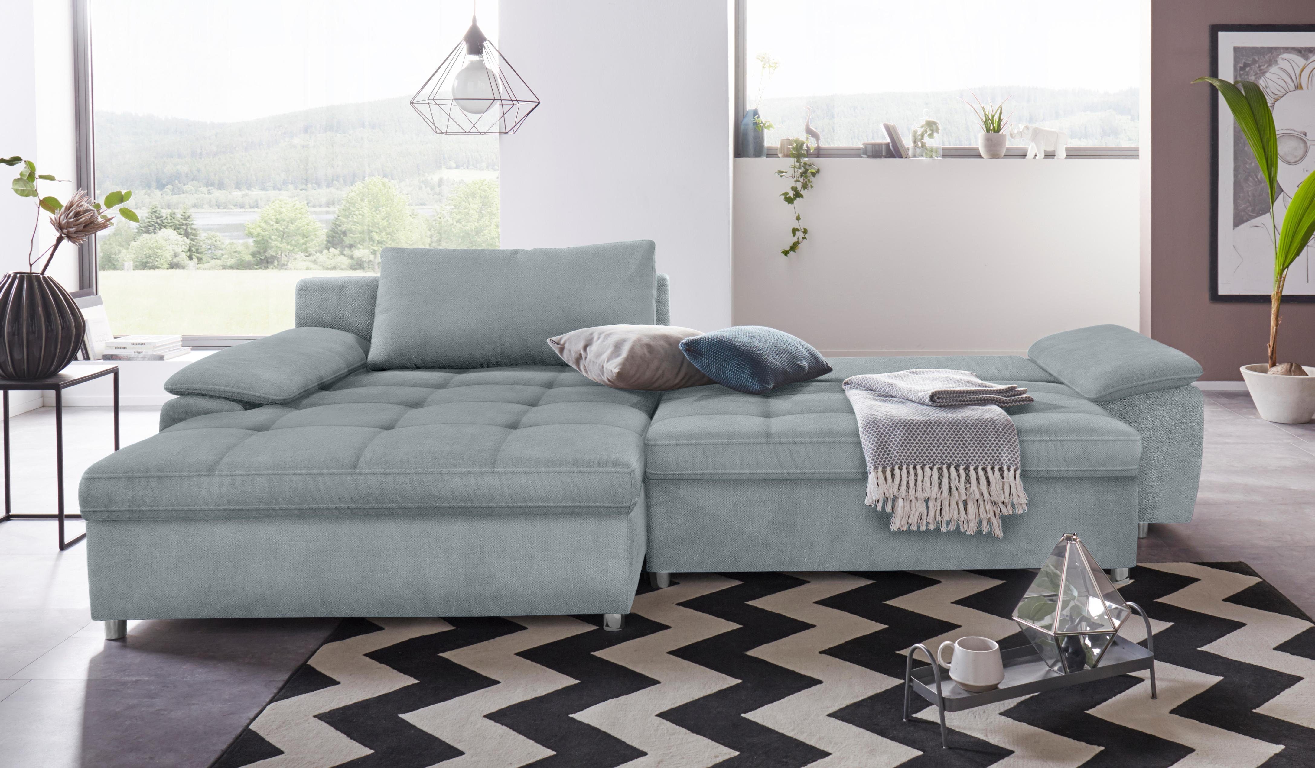 sit&more Hoekbank Labene L-vorm naar keuze met slaapfunctie en bedkist, ook als xxl-variant