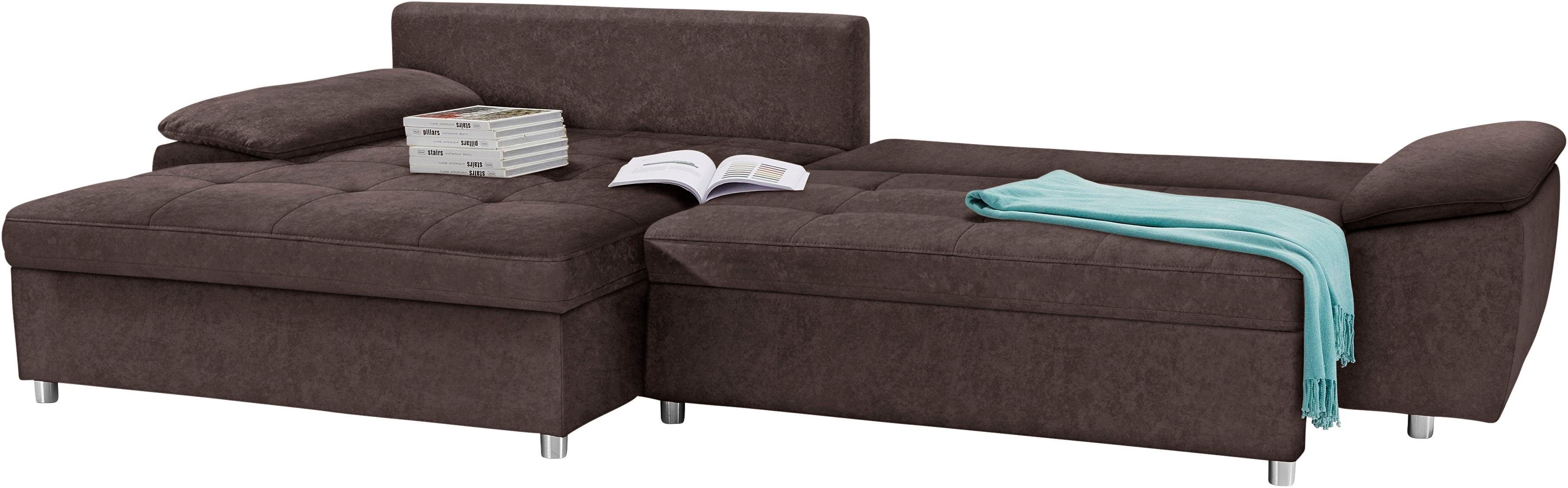 sit&more Hoekbank Labene L-vorm naar keuze met slaapfunctie en bedkist, ook als xxl-variant
