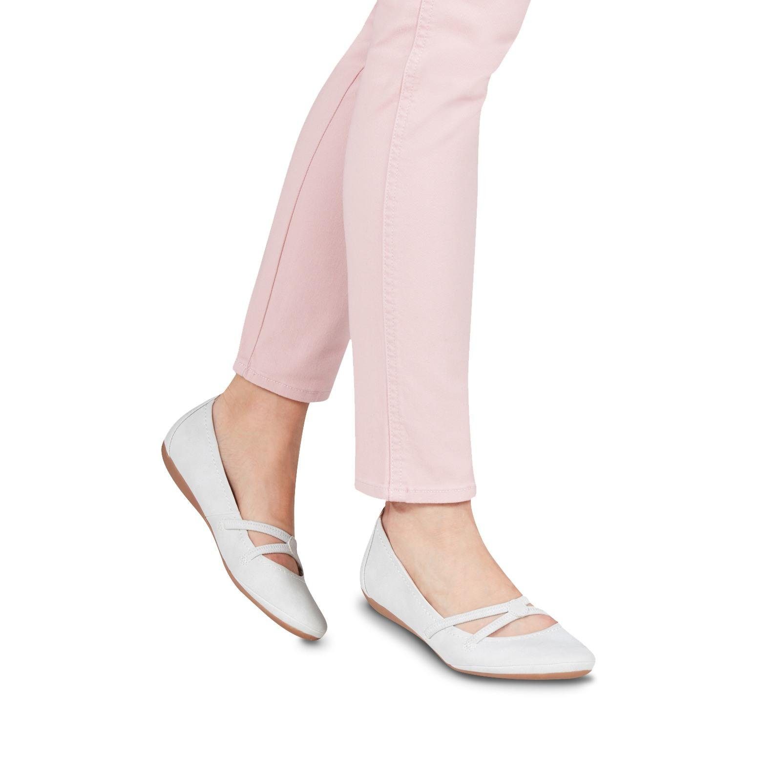 Tamaris Ballerina's Caterina met elastische bandjes online kopen | OTTO