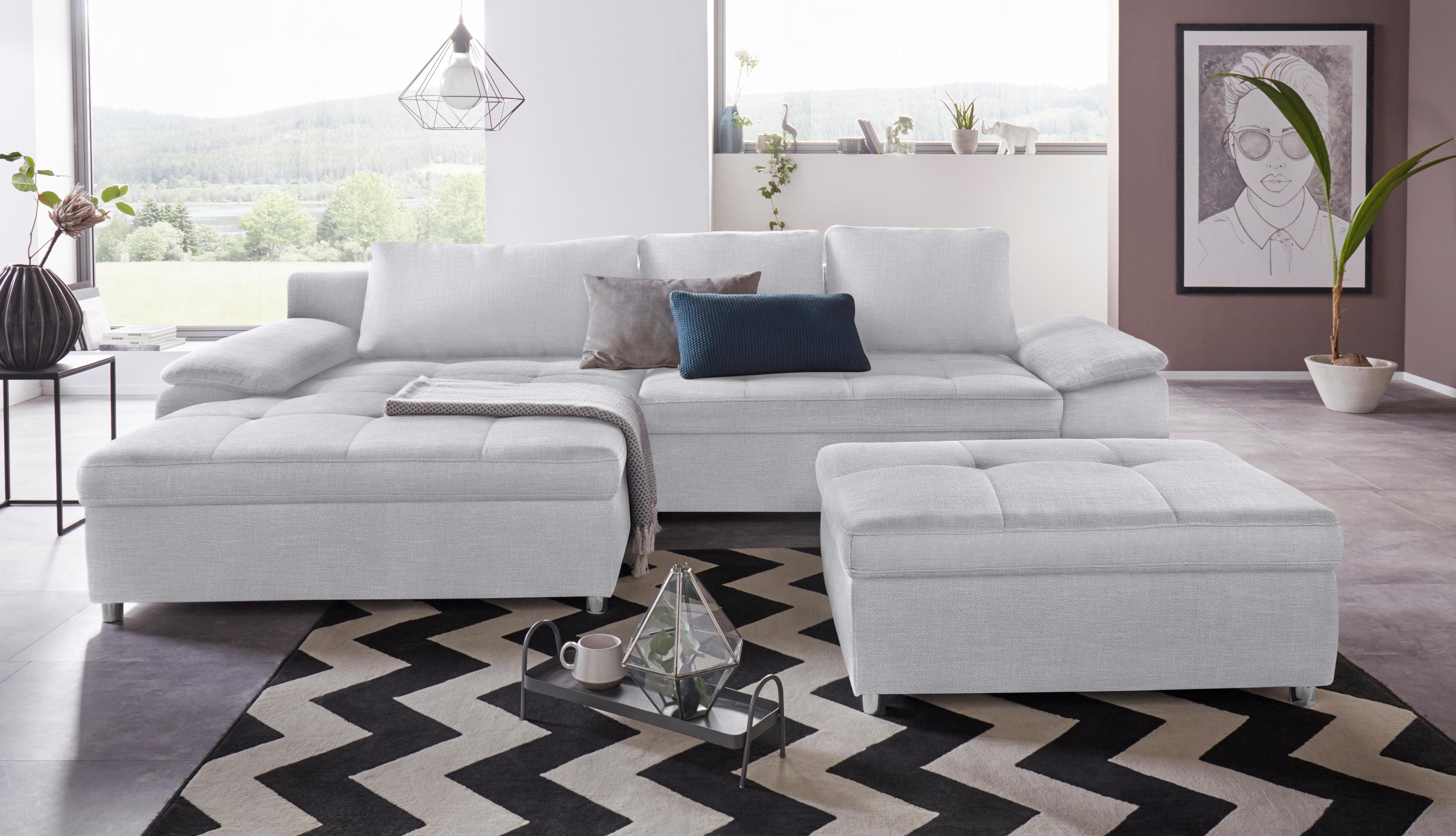 sit&more Hoekbank Labene L-vorm naar keuze met slaapfunctie en bedkist, ook als xxl-variant