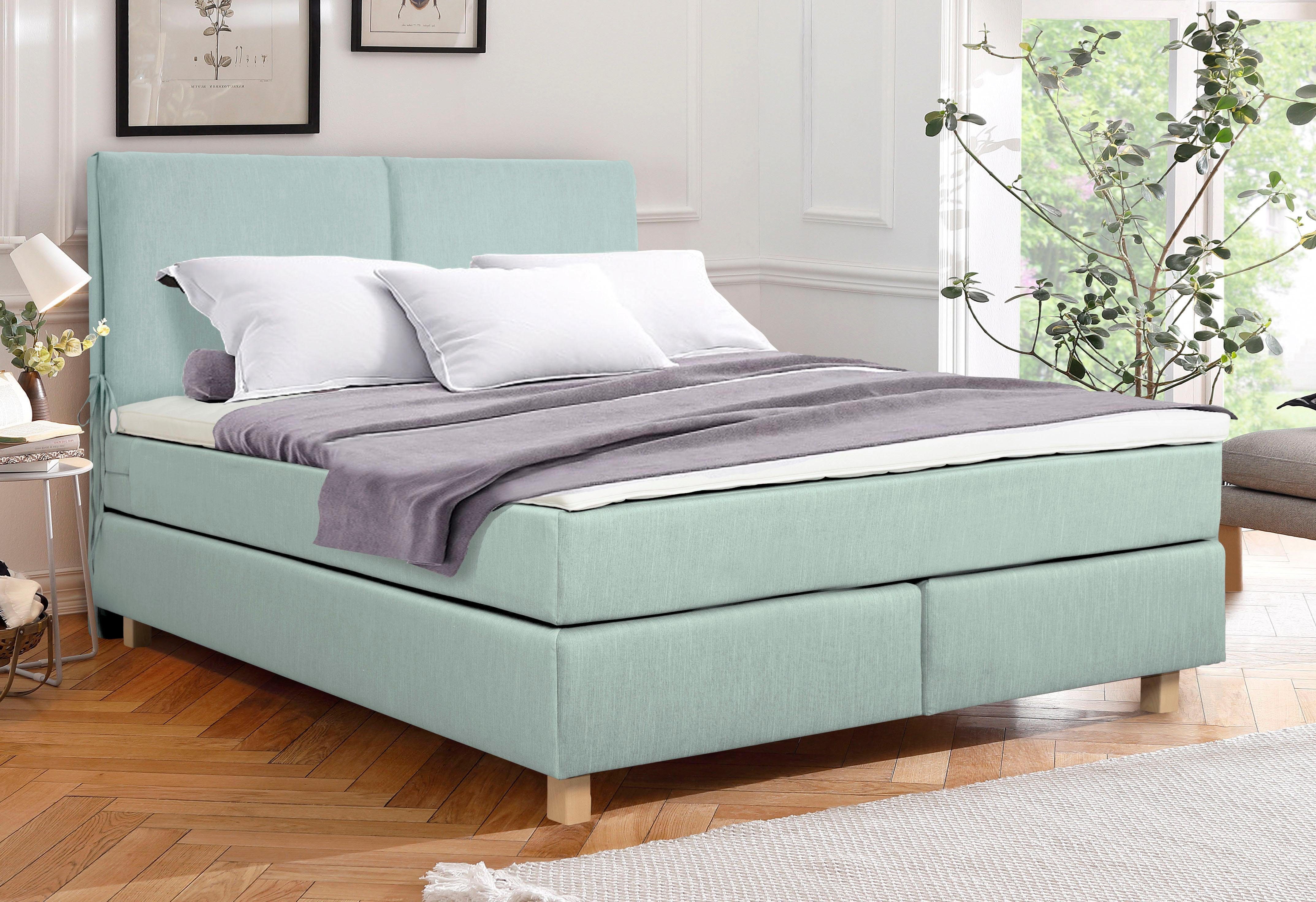 Home affaire Boxspring Nele incl. topmatras in eenvoudig design