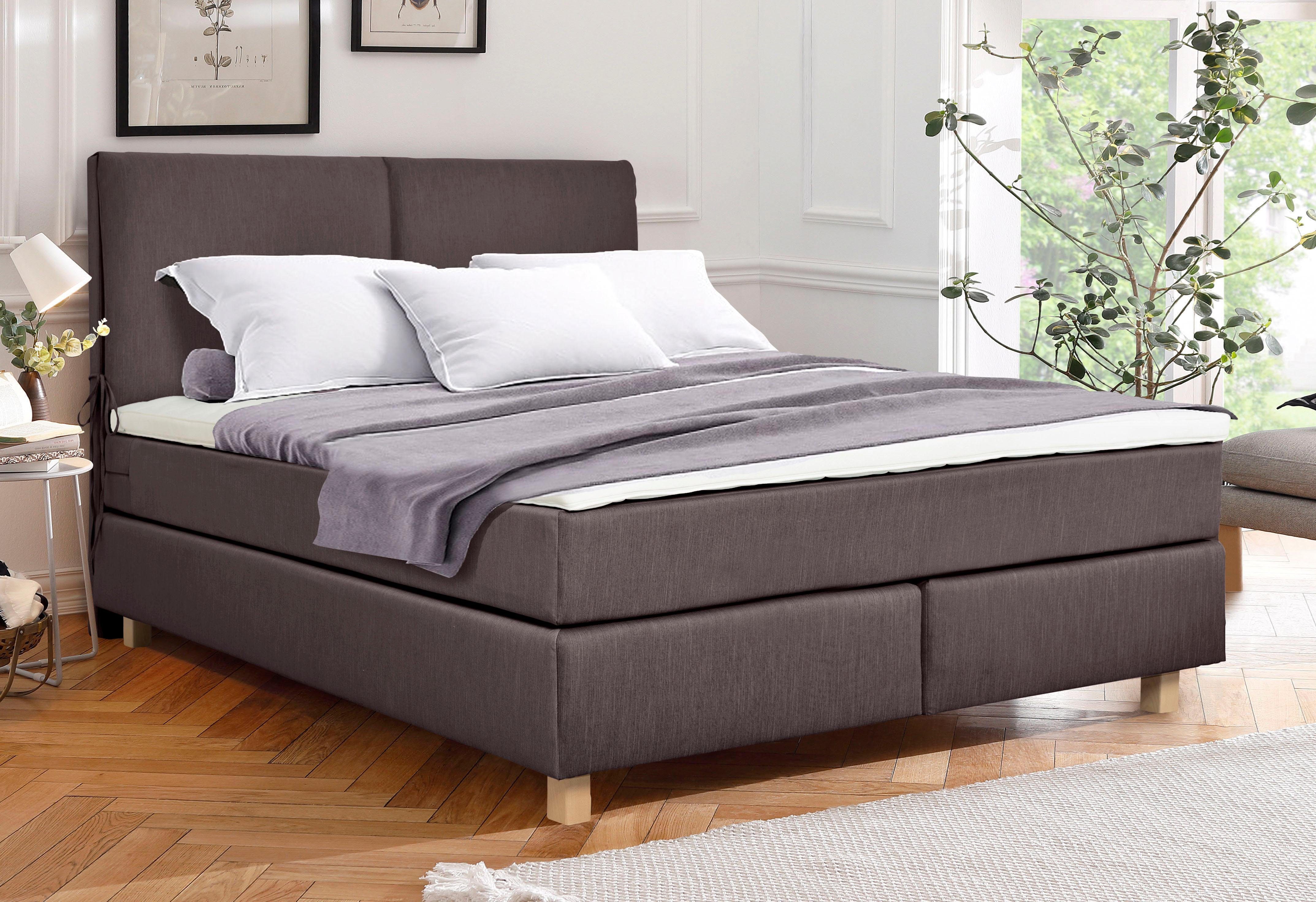 Home affaire Boxspring Nele incl. topmatras in eenvoudig design