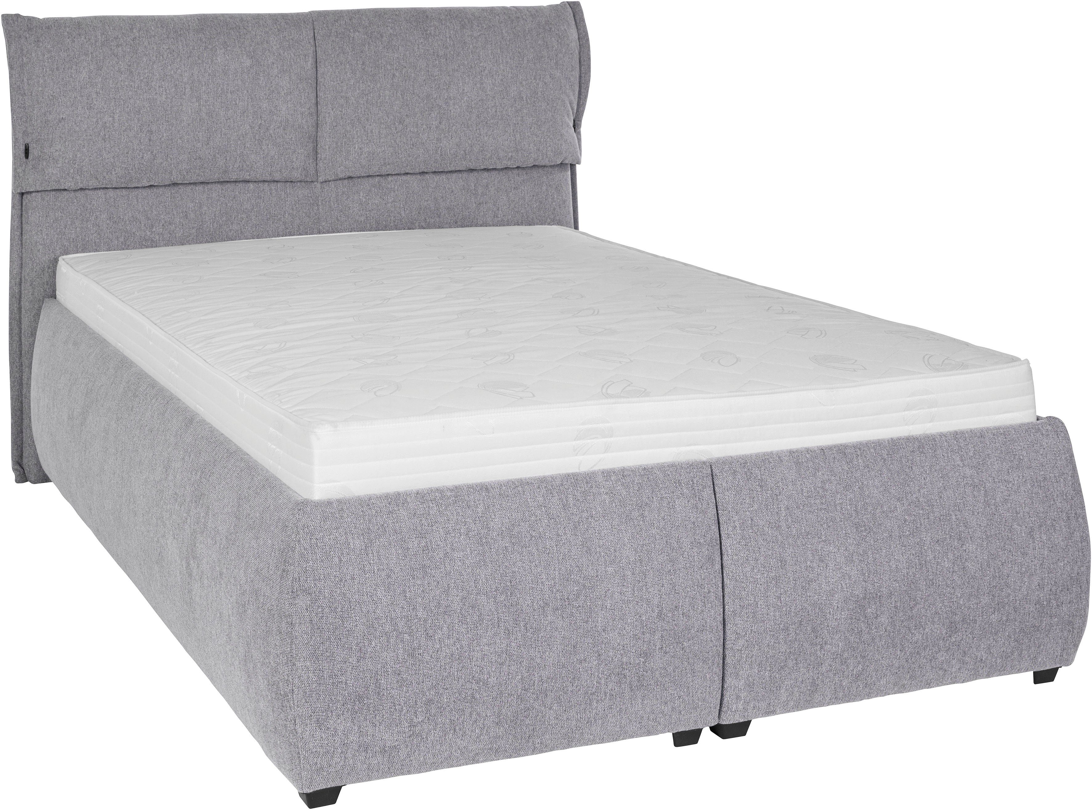 andas Gestoffeerd bed Jenson als bedframe of met 3 matrassoorten en hardheden
