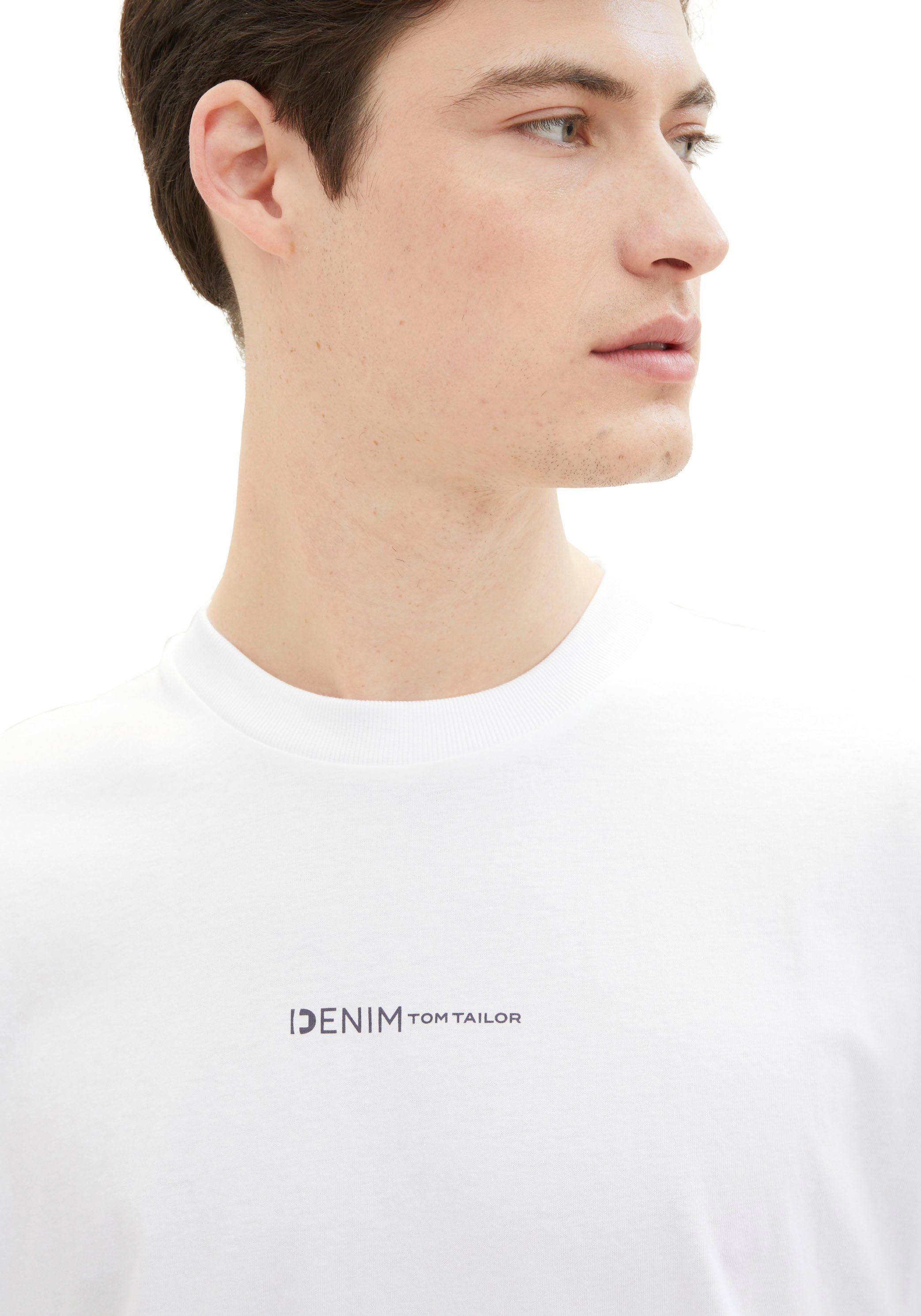Tom Tailor Denim Shirt met ronde hals