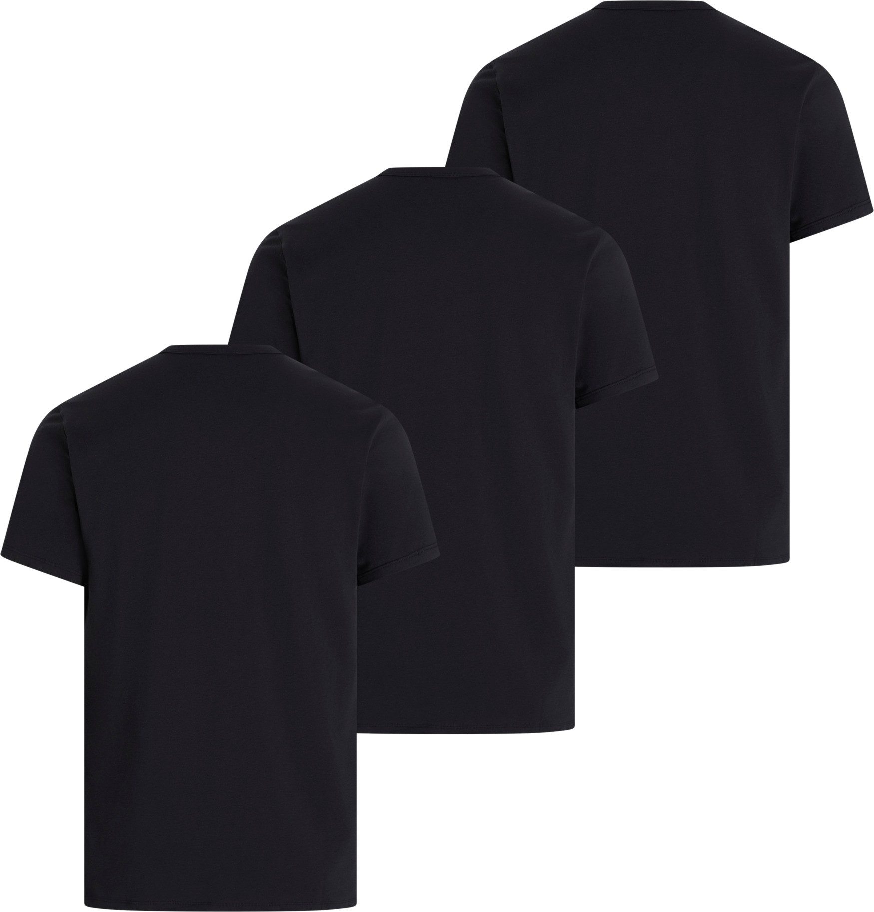 Calvin Klein T-shirt S/S V NECK 3PK met logo aan de zoom (3-delig, Set van 3)