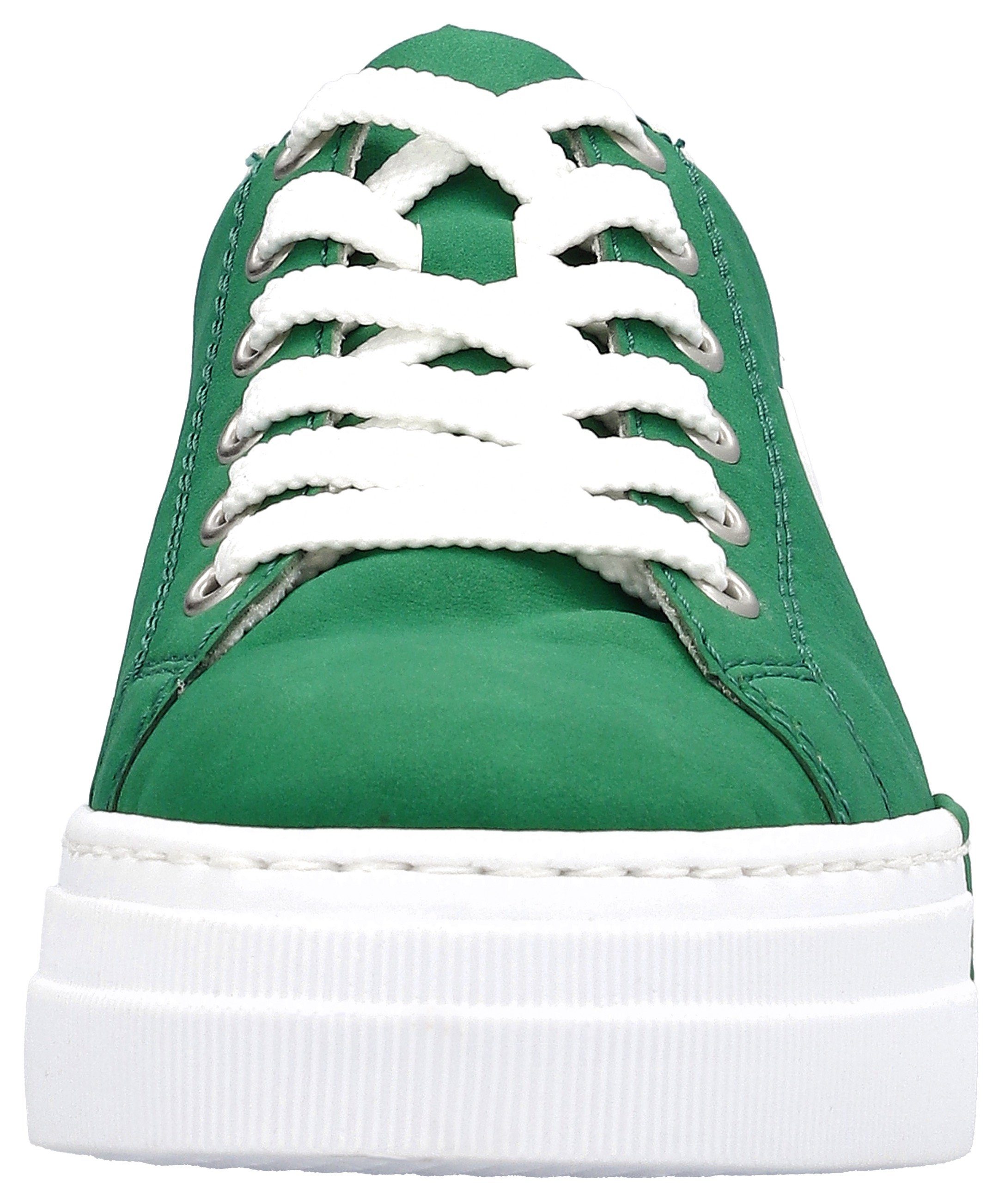 Rieker Sneakers vrijetijdsschoen, lage schoen, veterschoen met plateauzool