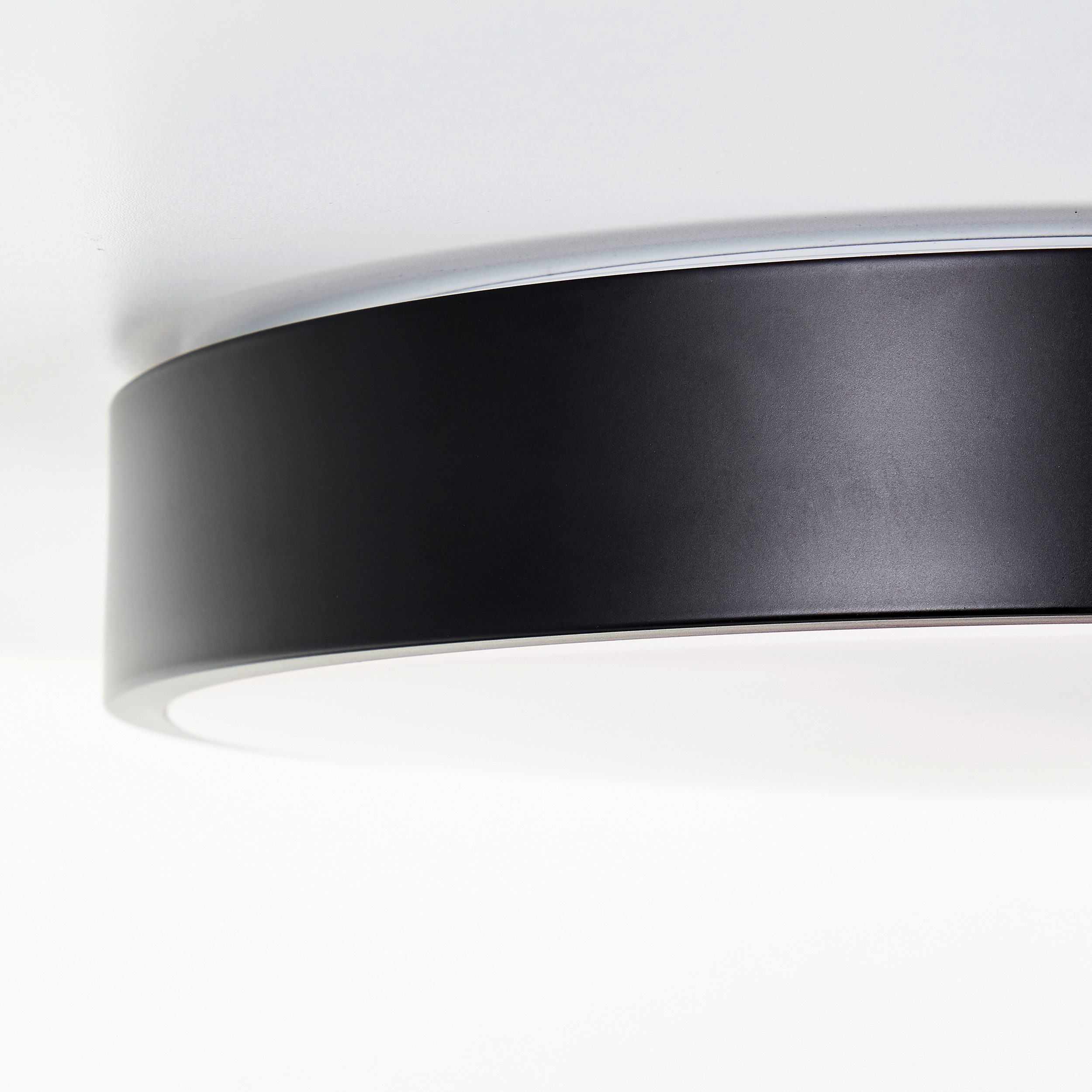 Brilliant Leuchten Led-plafondlamp VADIN Tuya app bestuurbaar, 33 cm, RGB, 2300 lm, dimbaar, 3000-6500 K, zwart