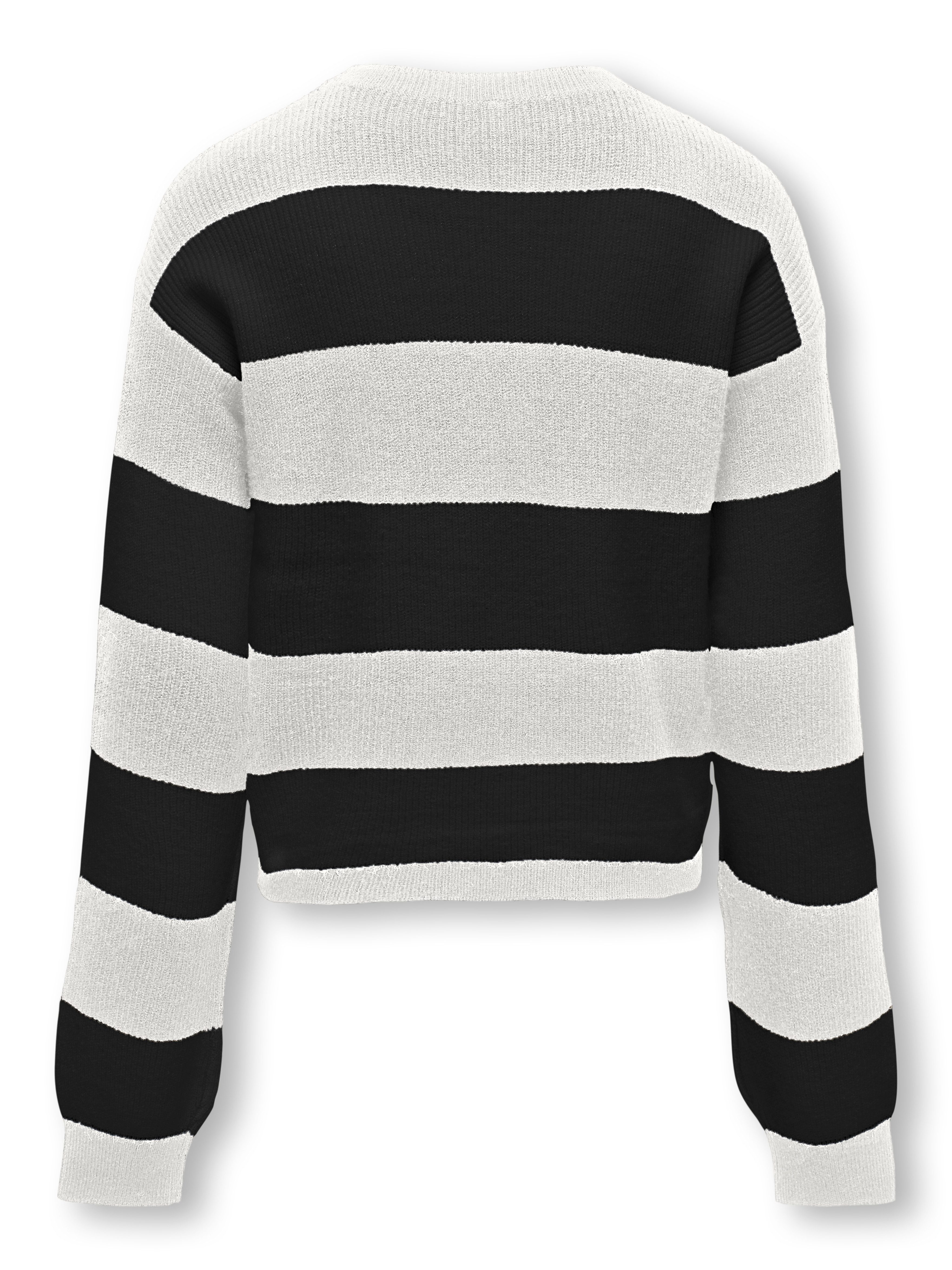 KIDS ONLY Gebreide trui KOGFRANCA SHORT L/S STRIPE KNT NOOS